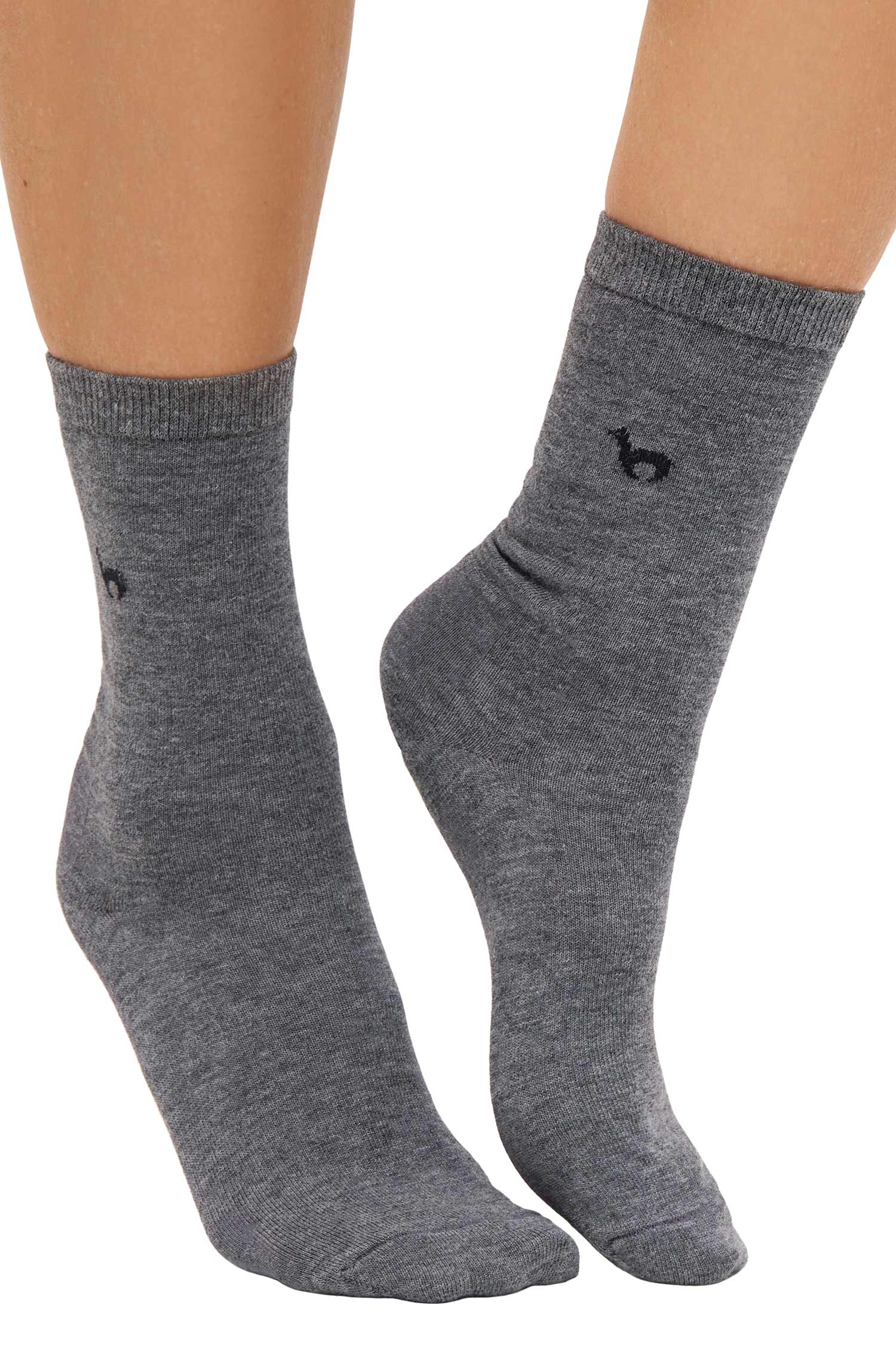 Alpaka Socken BUSINESS-grau