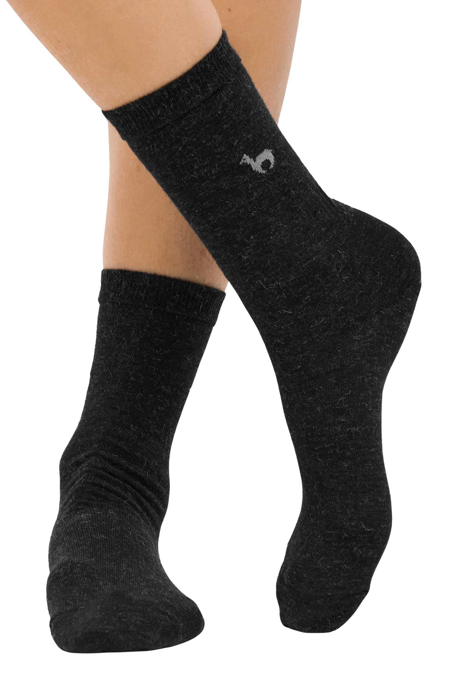 Alpaka Socken BUSINESS-schwarz