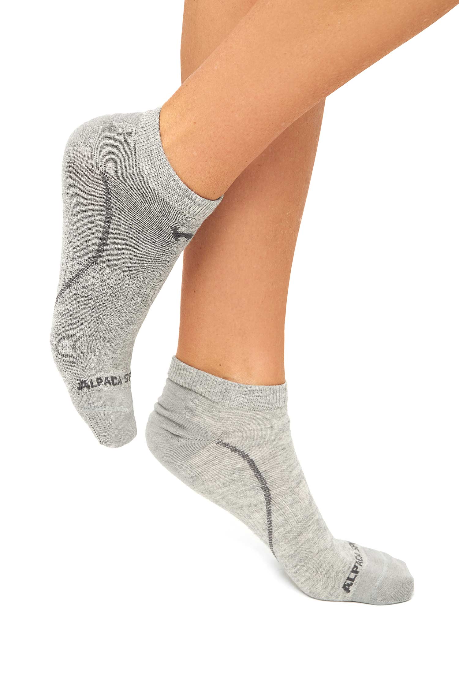 Alpaka Socken SNEAKER-silbergrau