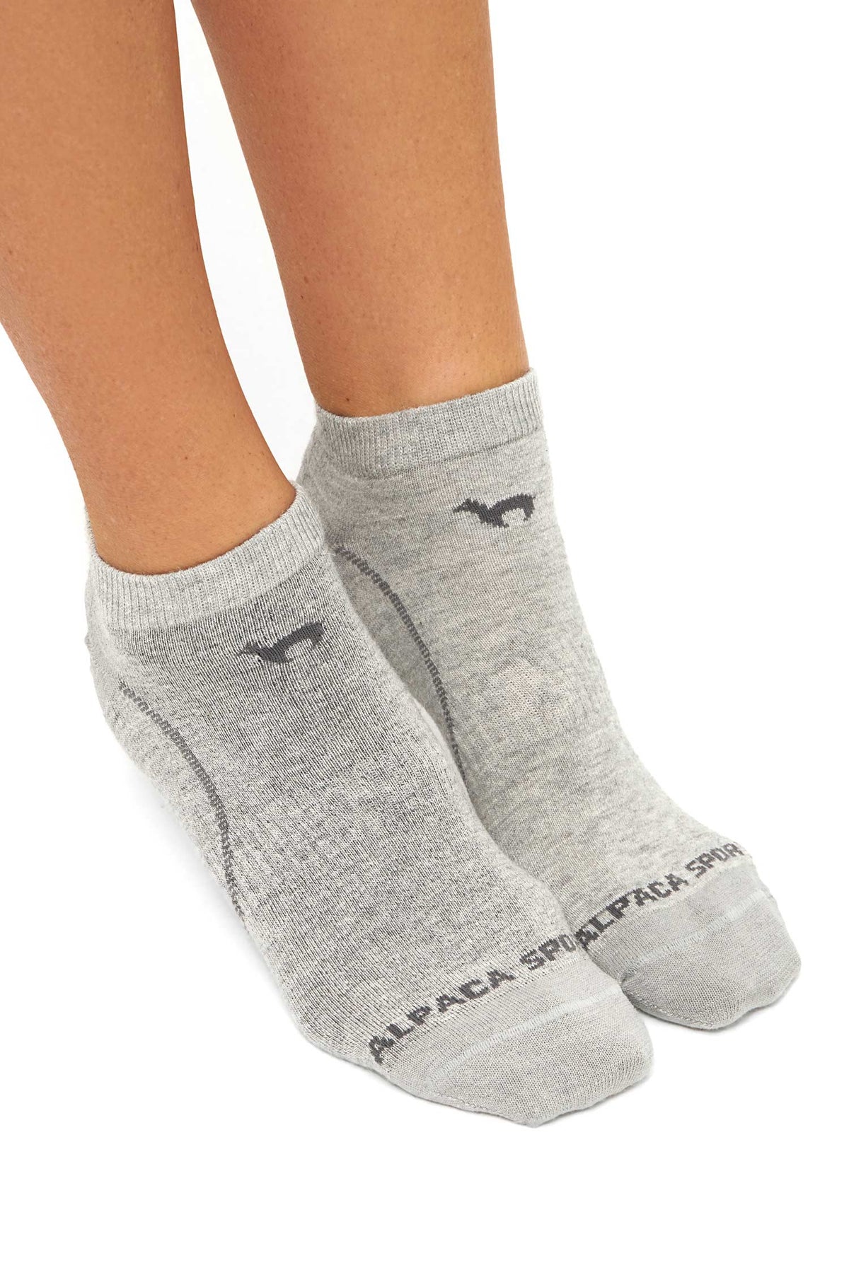 Alpaka Socken SNEAKER-silbergrau