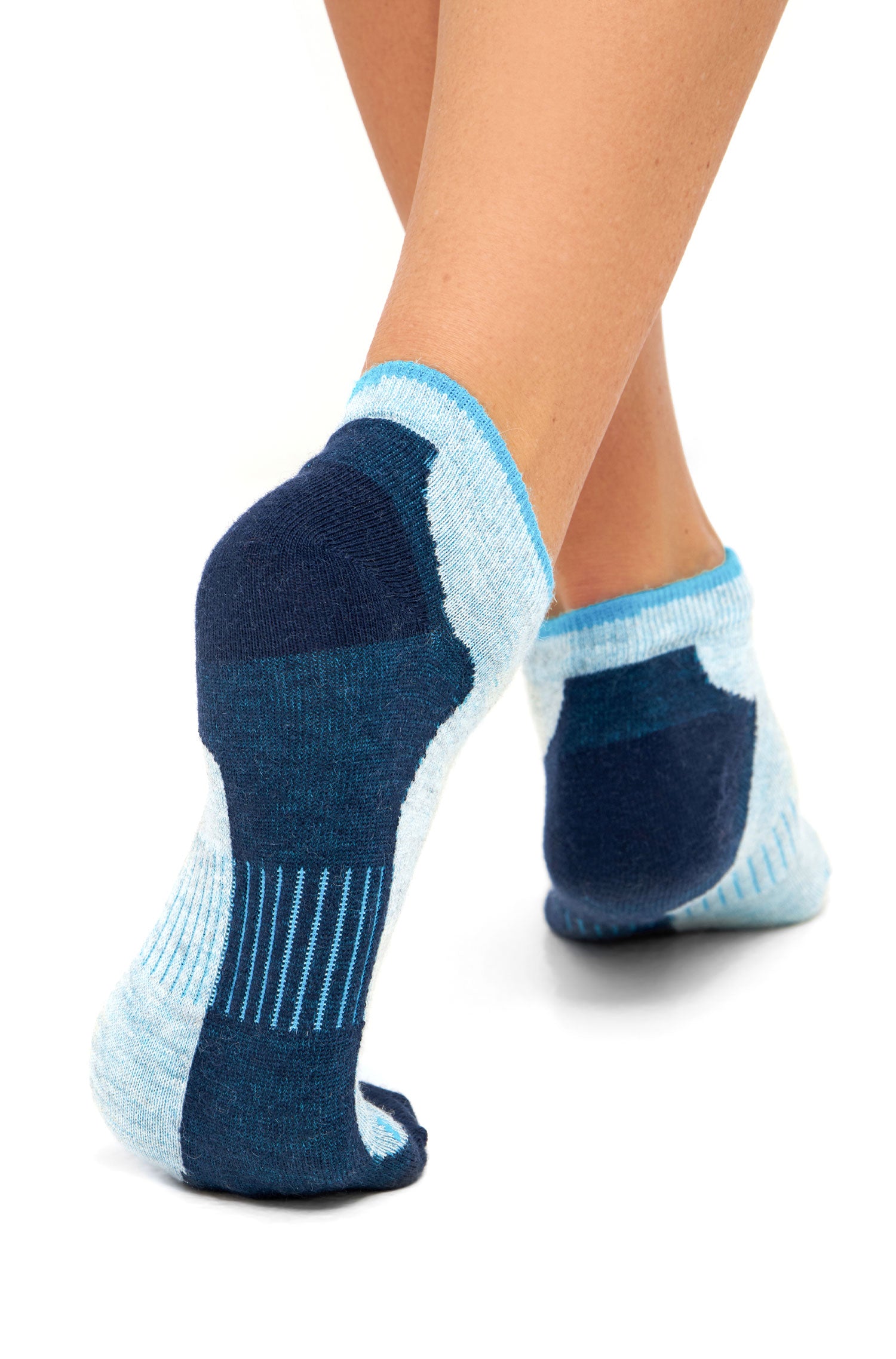 Alpaka Socken SNEAKER-navy/türkis