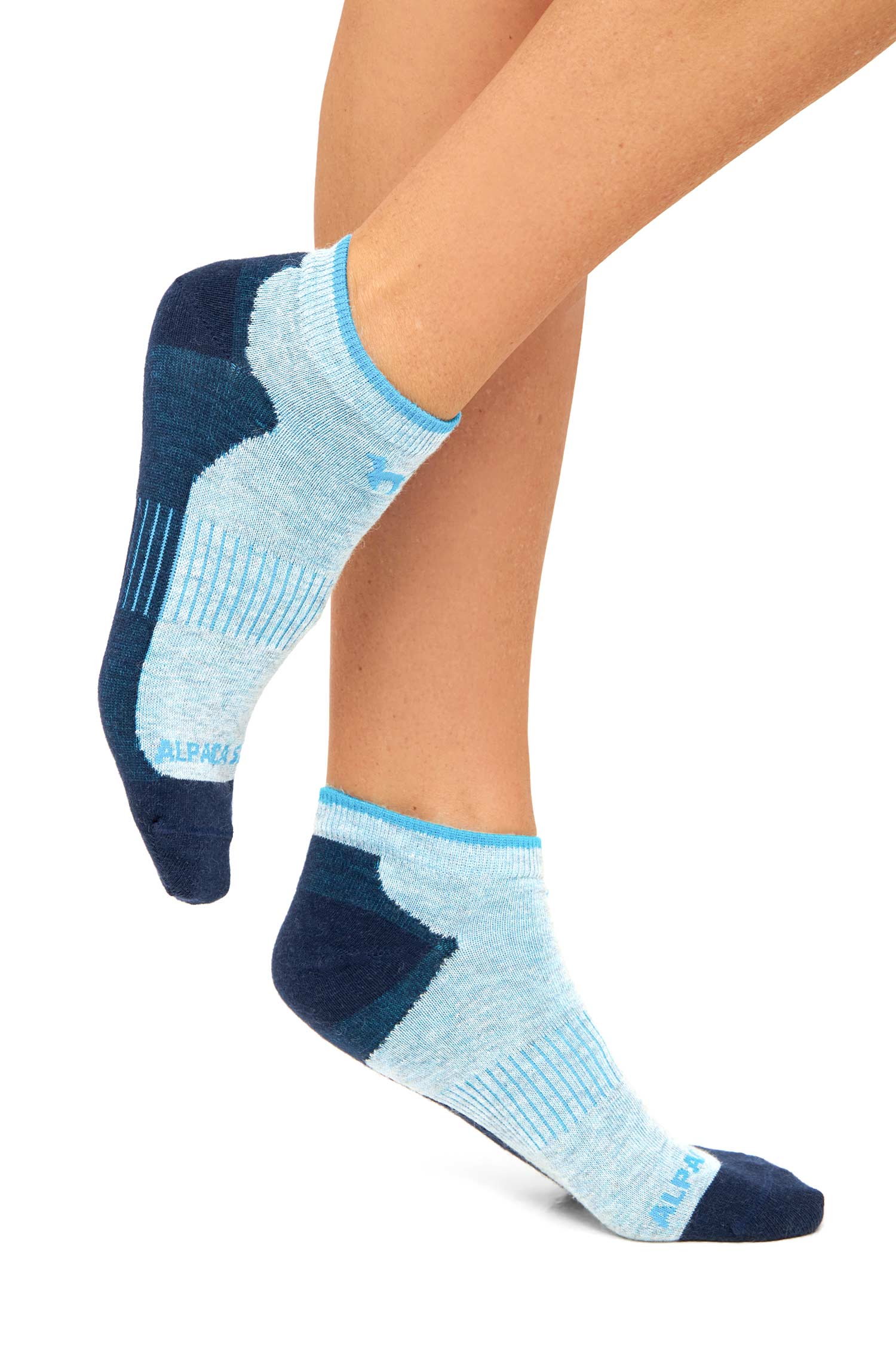 Alpaka Socken SNEAKER | 6er-Pack-navy/türkis