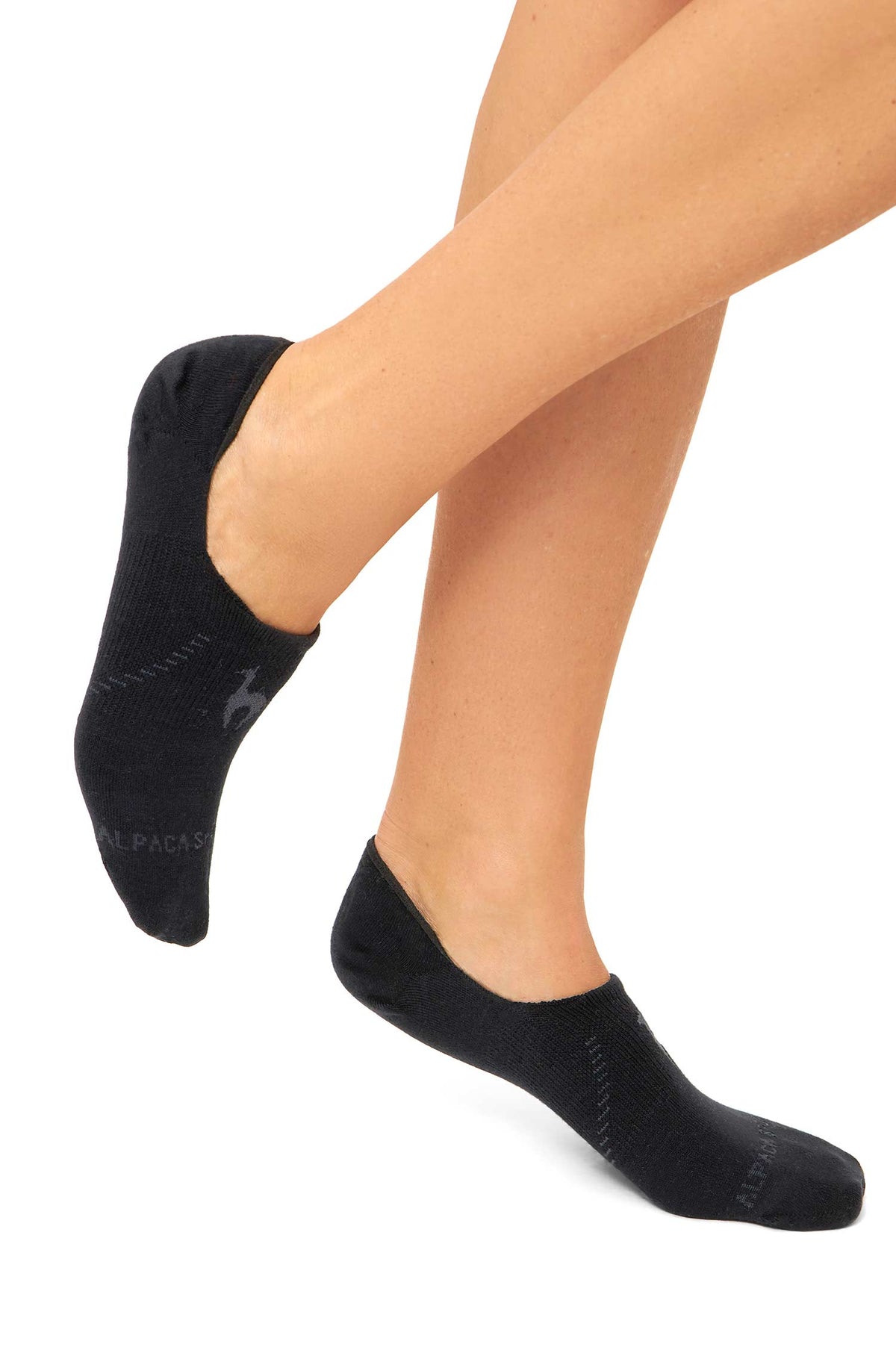 Alpaka Socken SLIPPER-schwarz