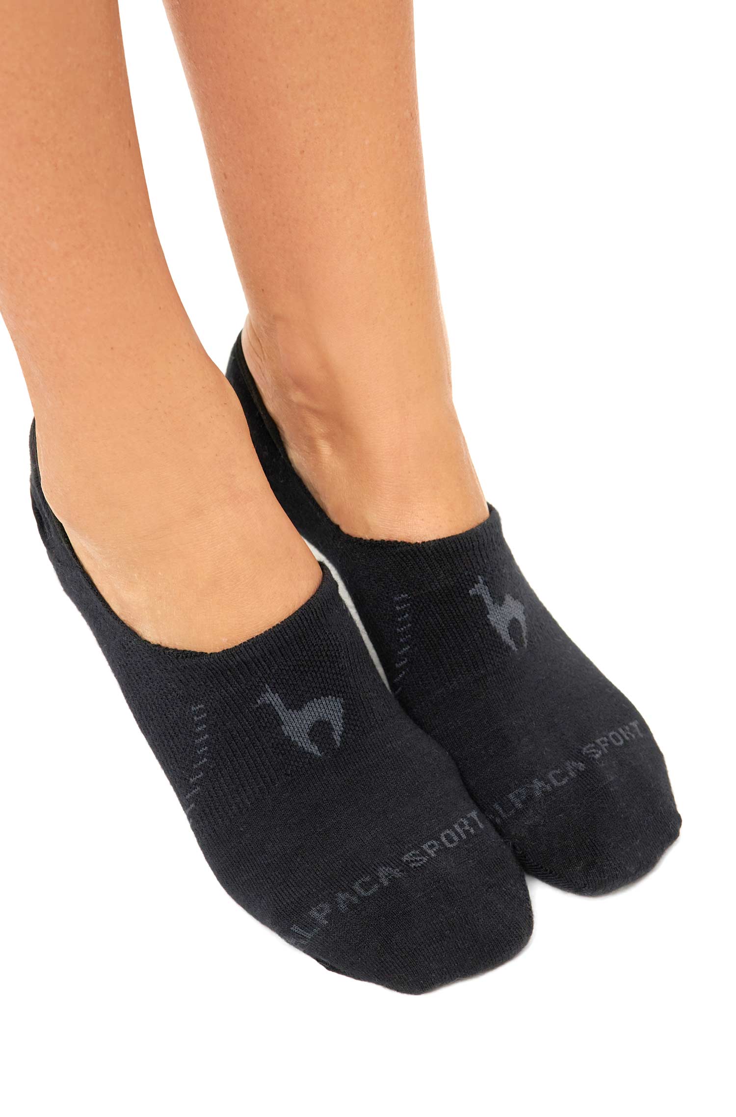 Alpaka Socken SLIPPER-schwarz