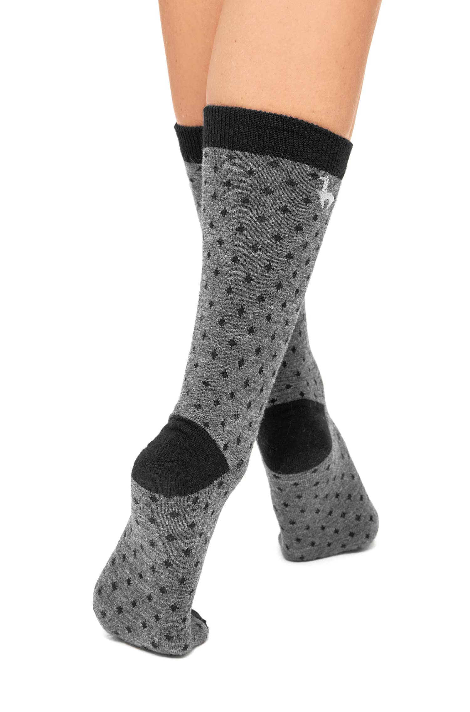 Alpaka Socken DOTTED-anthrazit