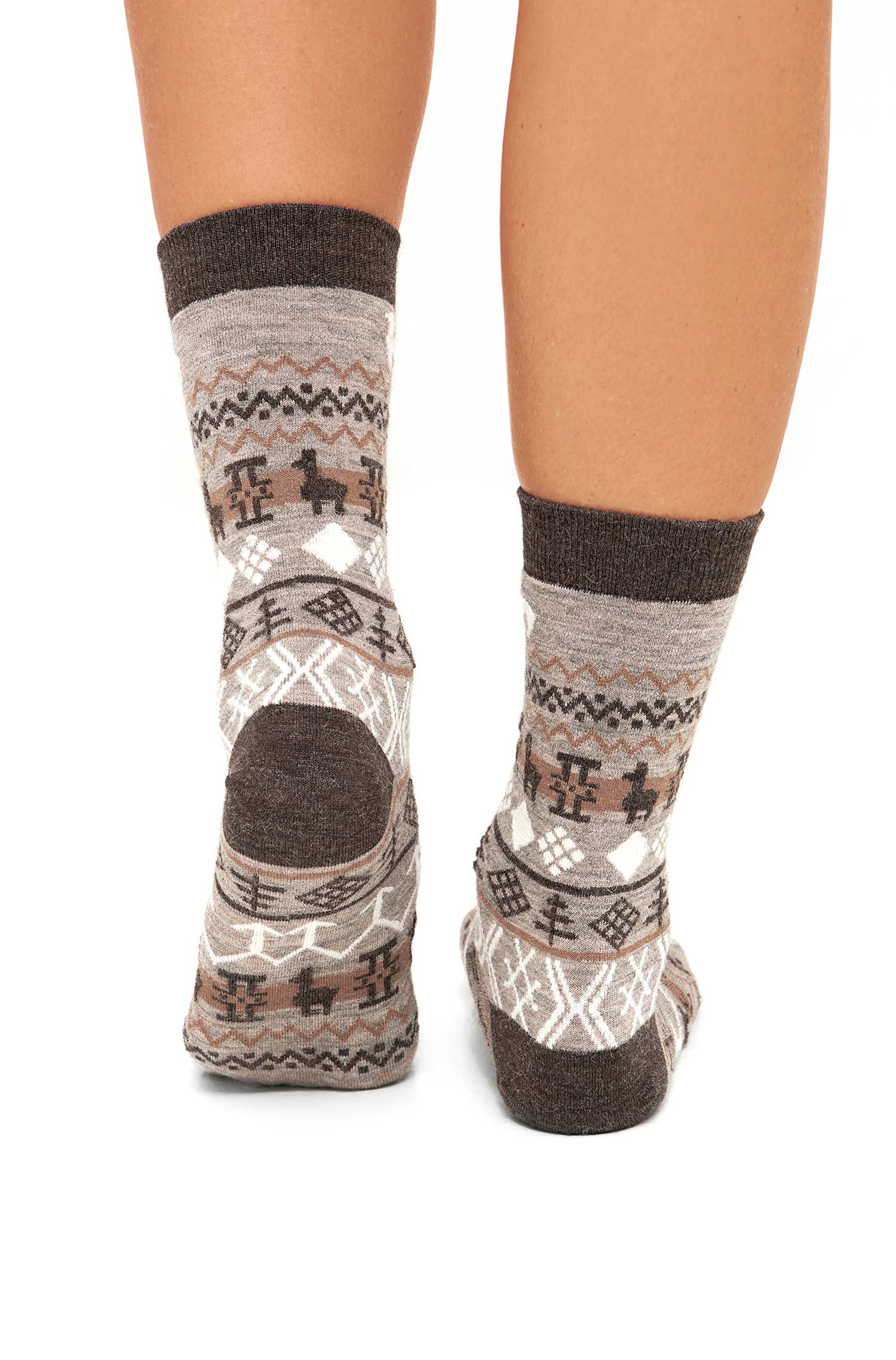 Alpaka Socken CAMINO | 6er-Pack-stein/mokka