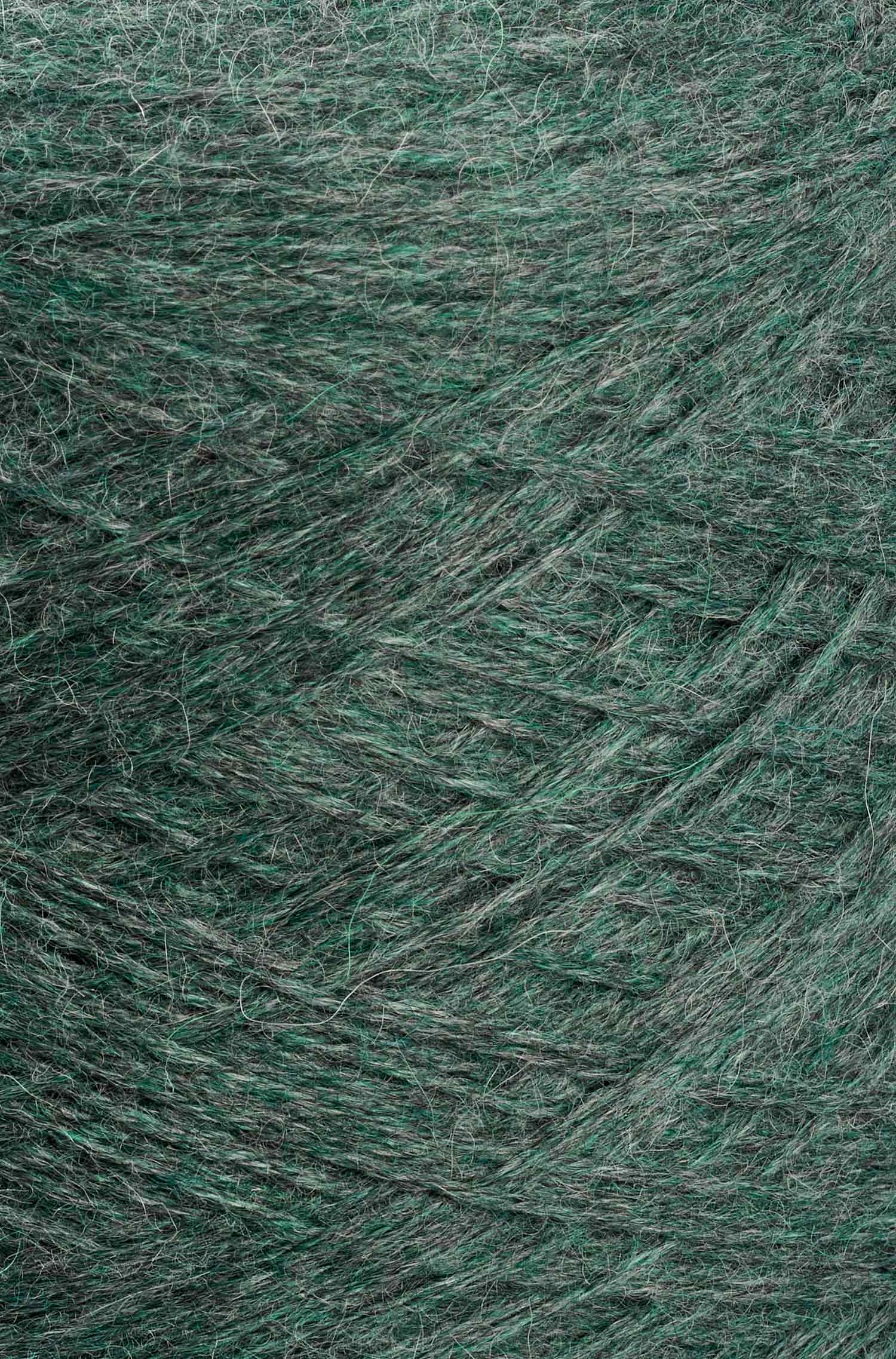 Alpaka Strickgarn BABY ALPACA | 1kg Kone-grüngrau melange
