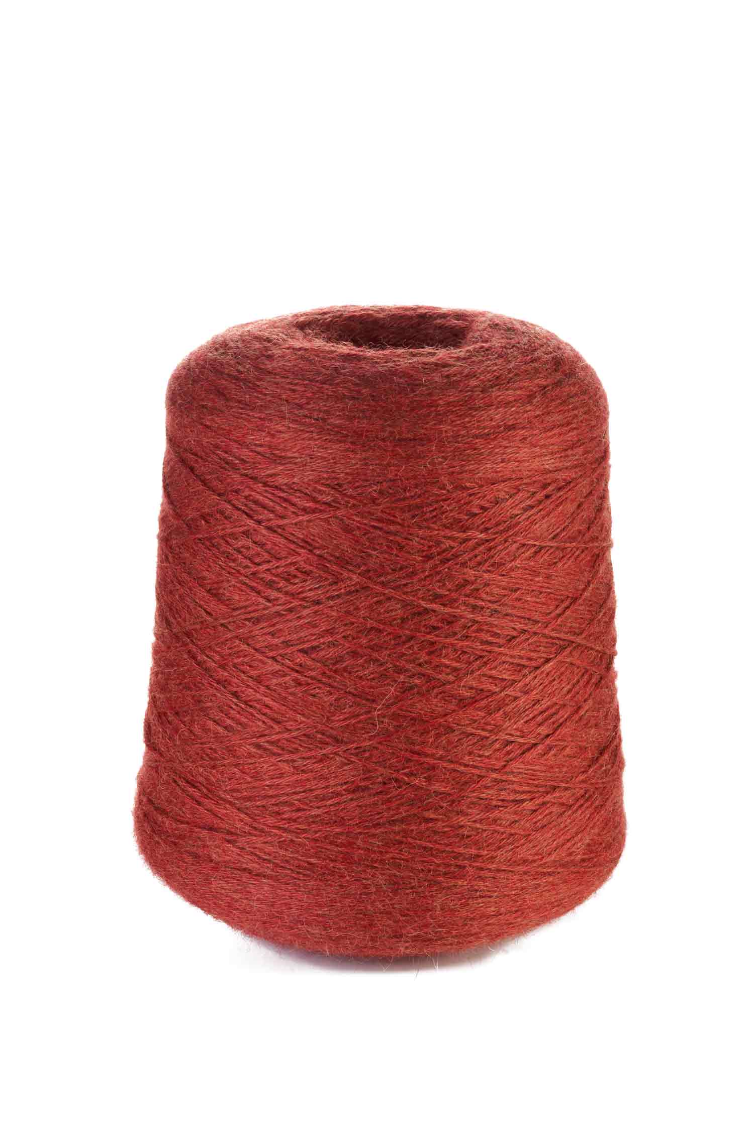 Alpaka Strickgarn BABY ALPACA | 1kg Kone-orangerot melange