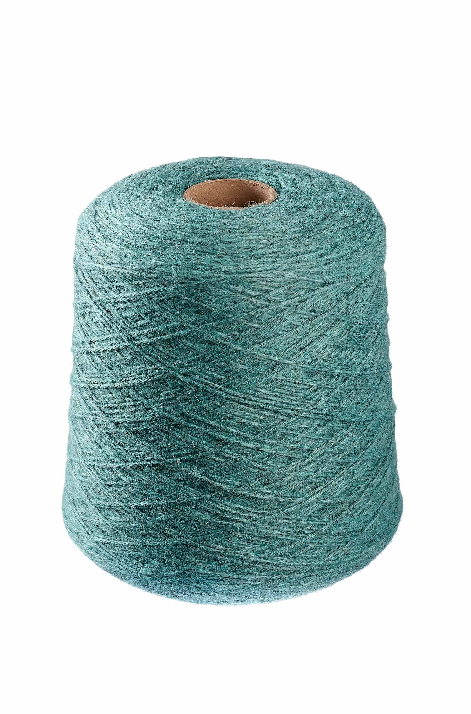 Alpaka Strickgarn BABY ALPACA | 1kg Kone-seegrün melange