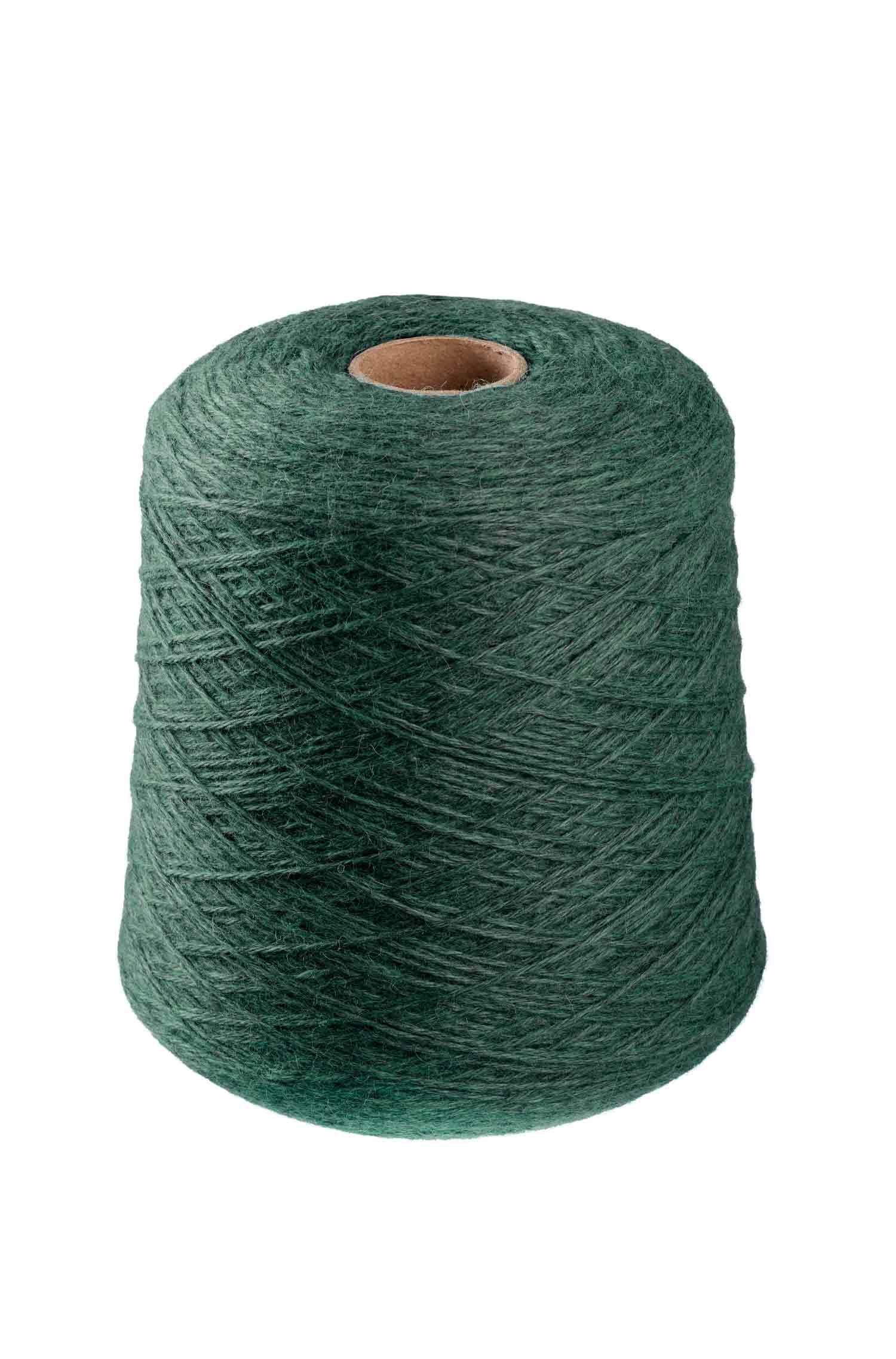 Alpaka Strickgarn BABY ALPACA | 1kg Kone-tannengrün melange