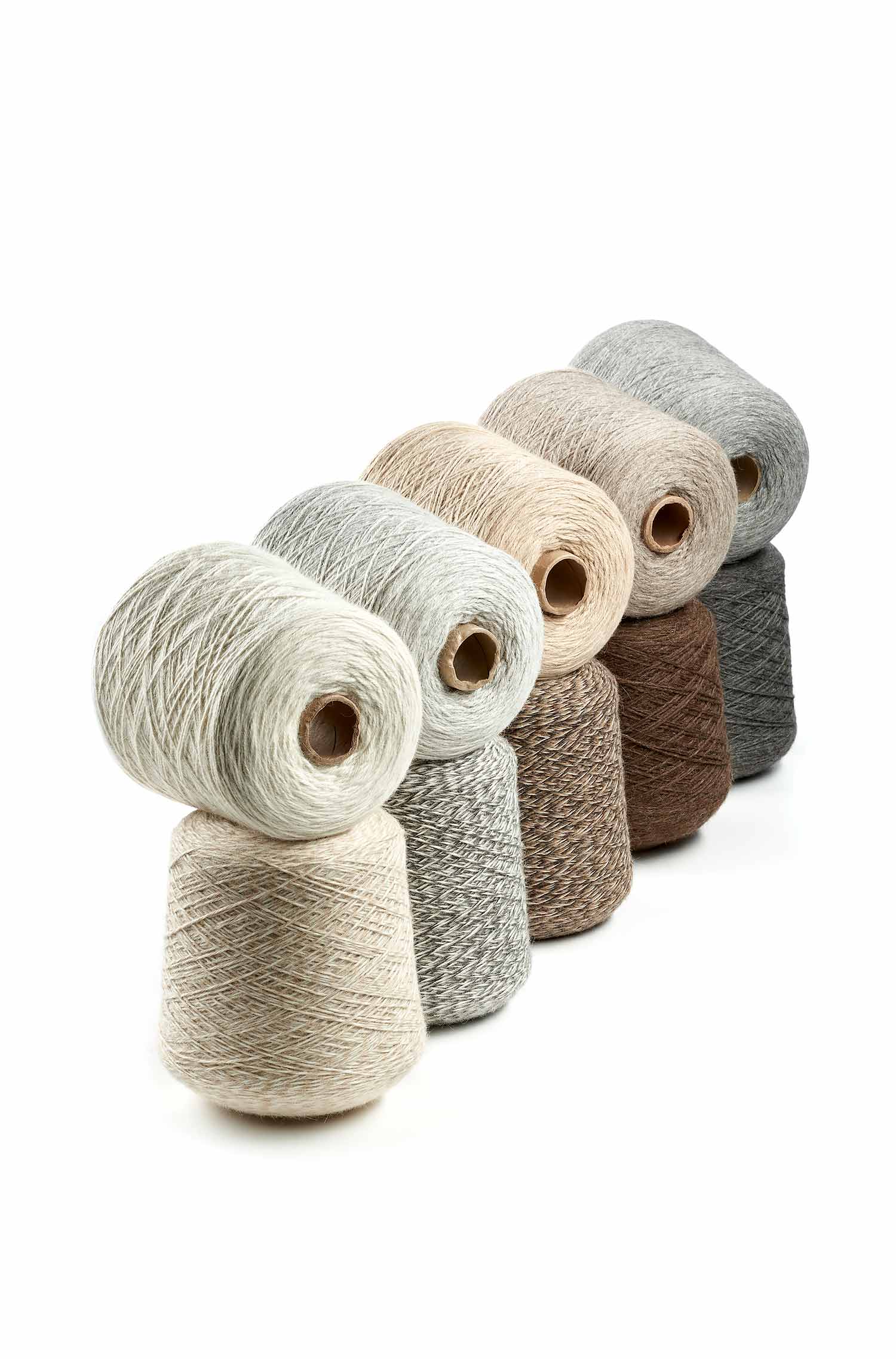 Baby Alpaka Wolle PURE | 1kg Kone-grau meliert