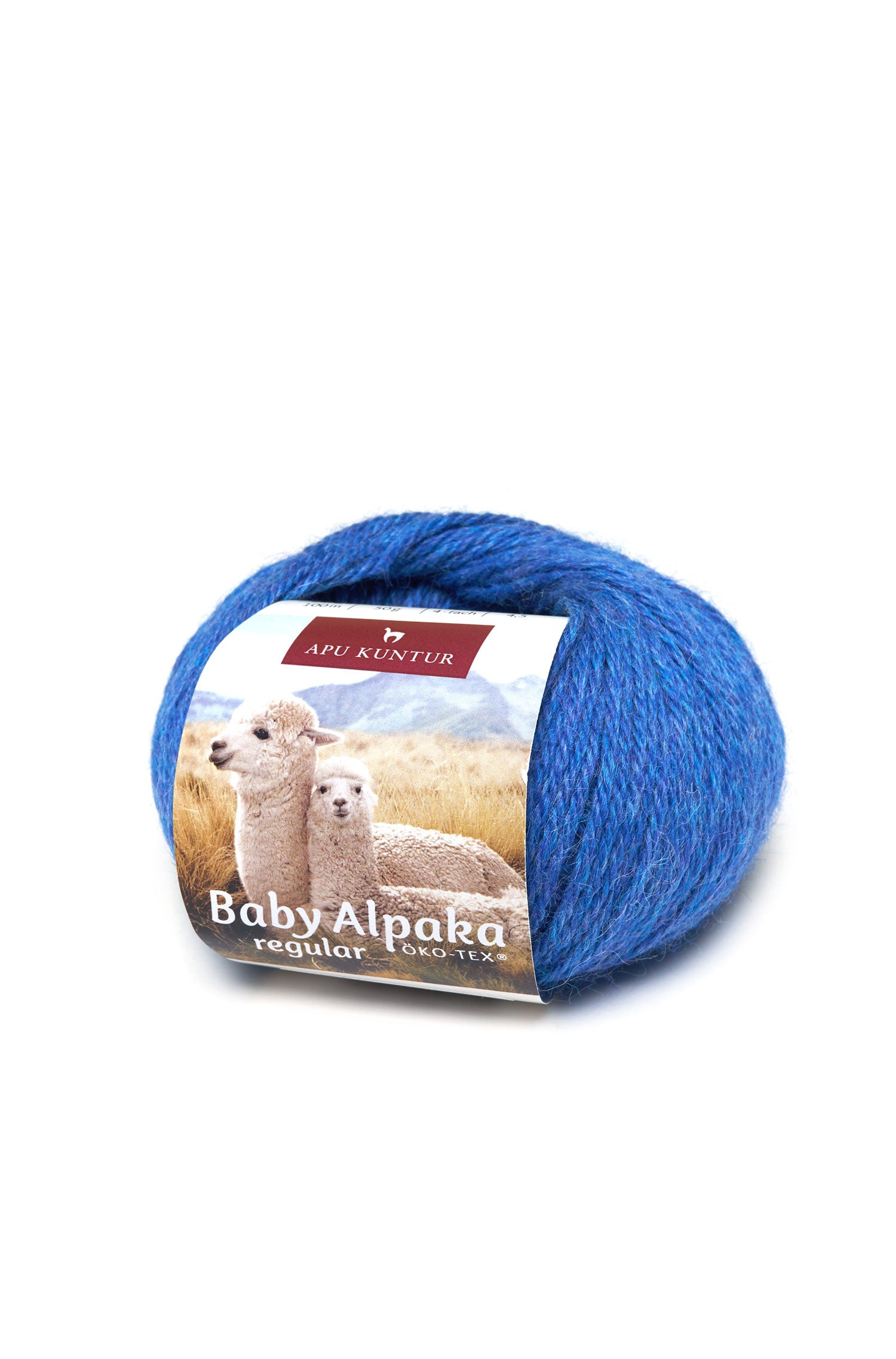 Baby Alpaka Wolle PURE | 50g-blau melange