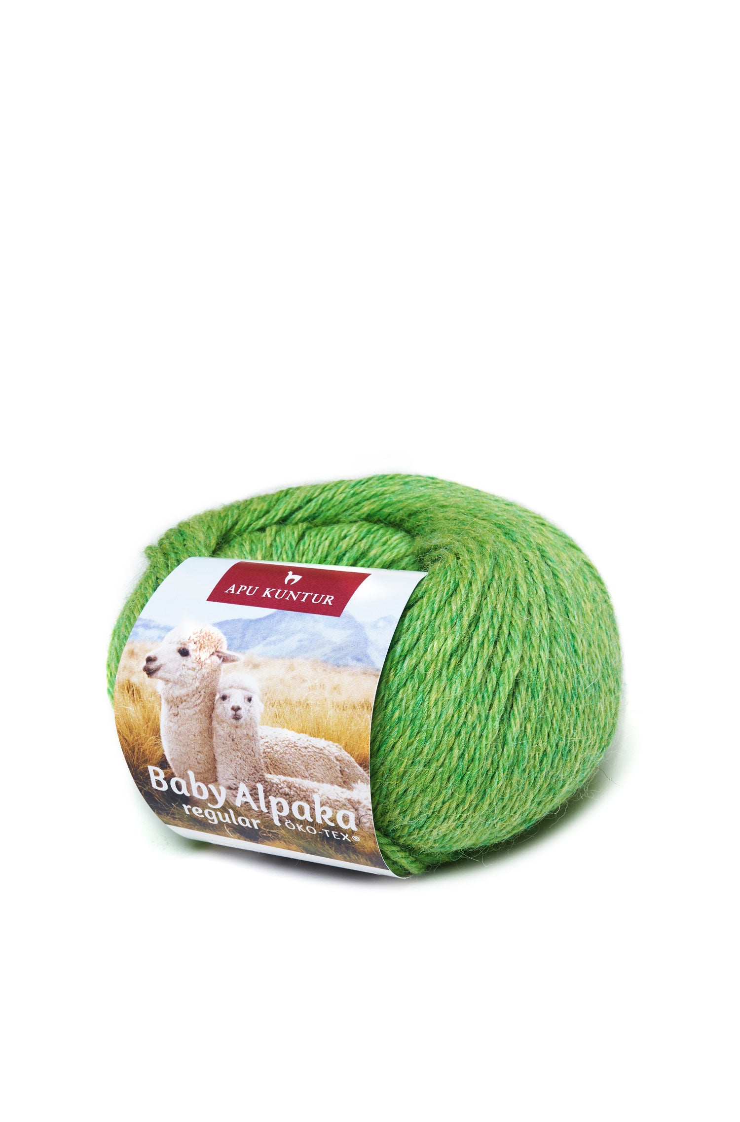 Baby Alpaka Wolle PURE | 50g-grün melange