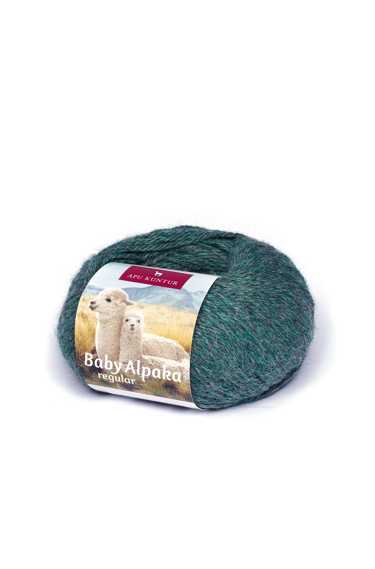 Baby Alpaka Wolle PURE | 50g-grüngrau melange