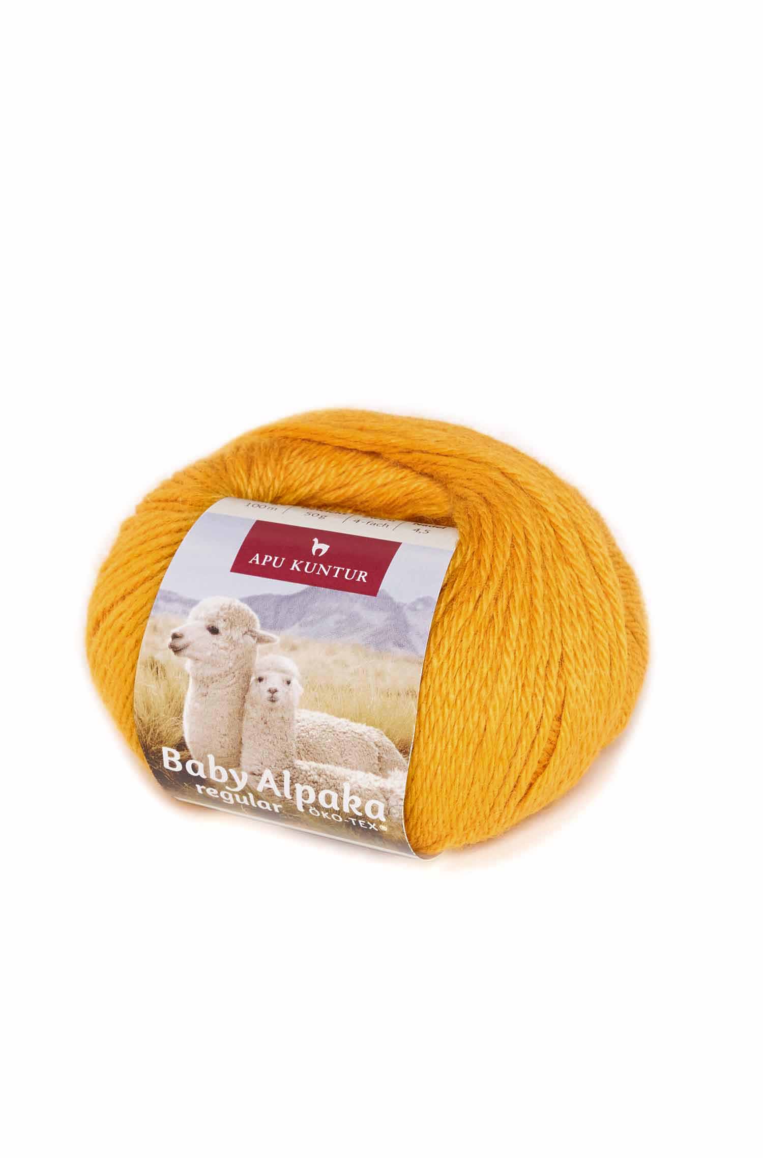 Baby Alpaka Wolle PURE | 50g-honiggelb
