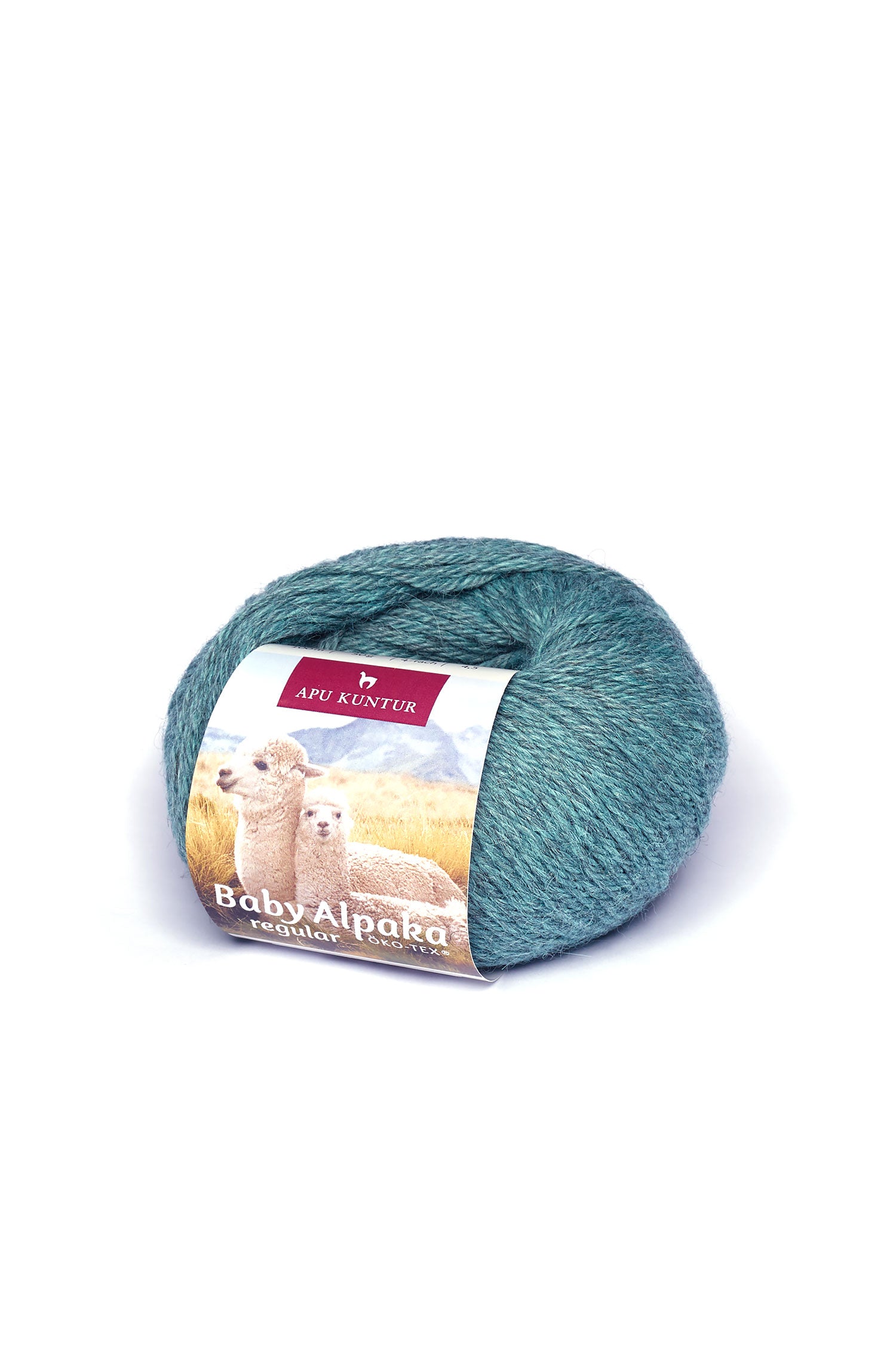 Baby Alpaka Wolle PURE | 50g-seegrün melange