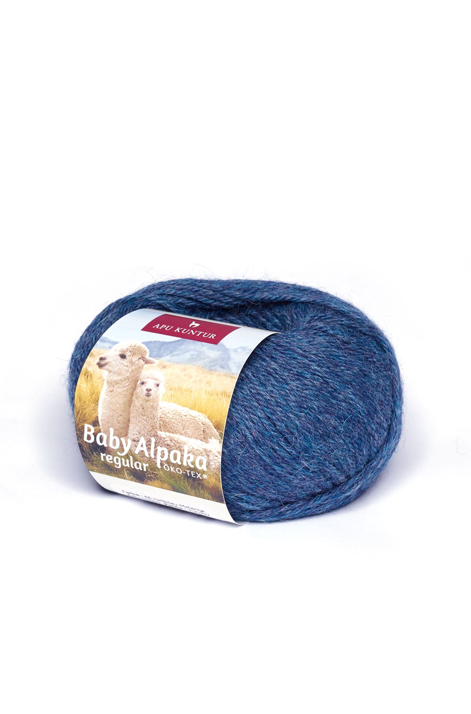 Baby Alpaka Wolle PURE | 50g-stahlblau melange