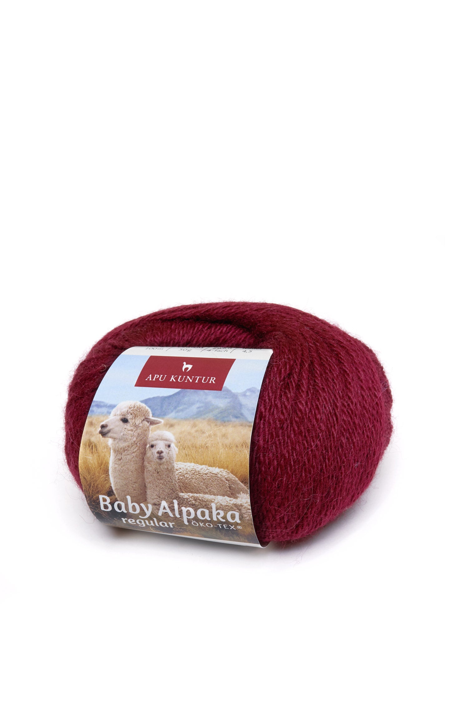 Baby Alpaka Wolle PURE | 50g-weinrot
