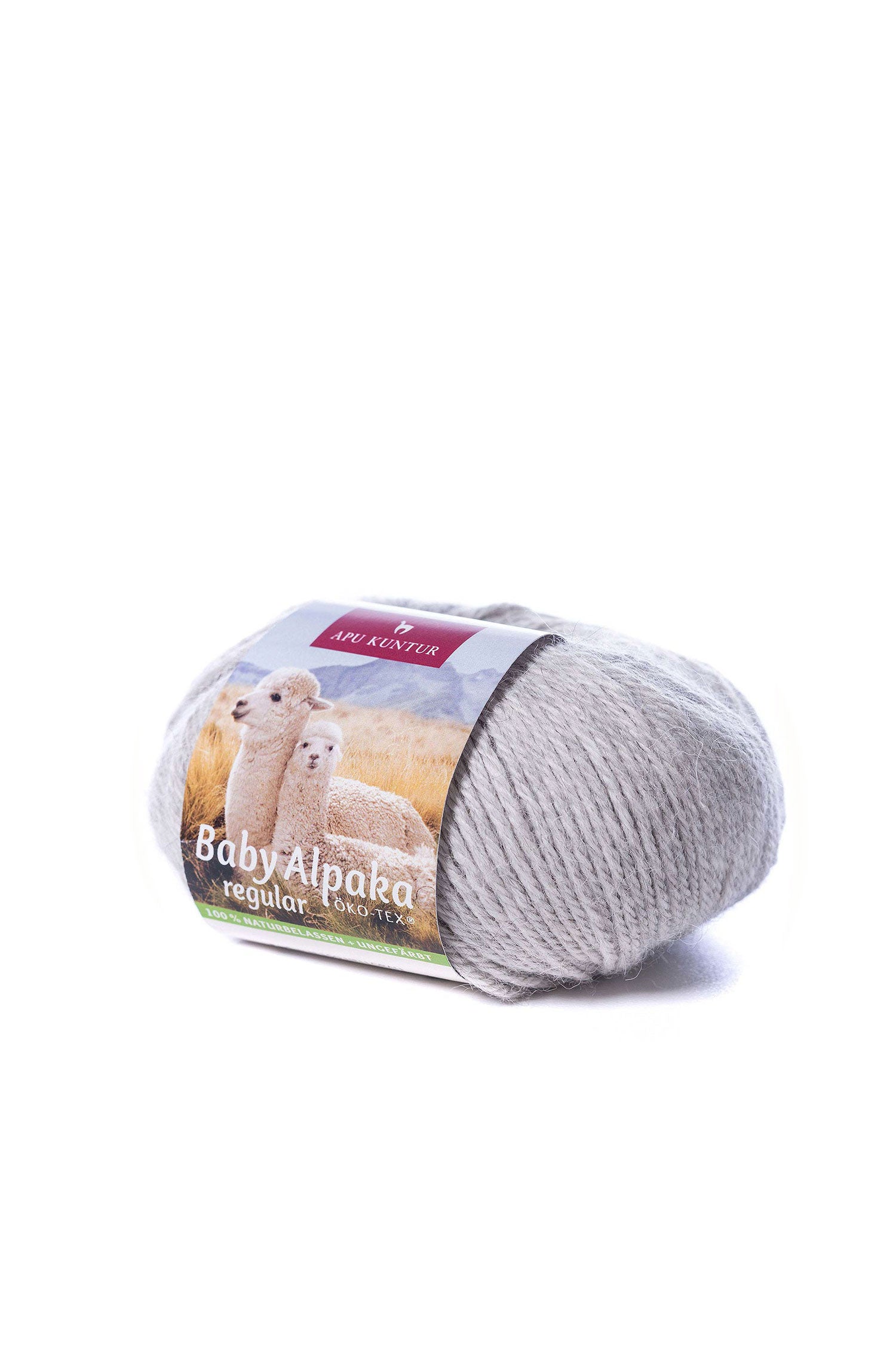 Baby Alpaka Wolle PURE | 50g-hellgrau
