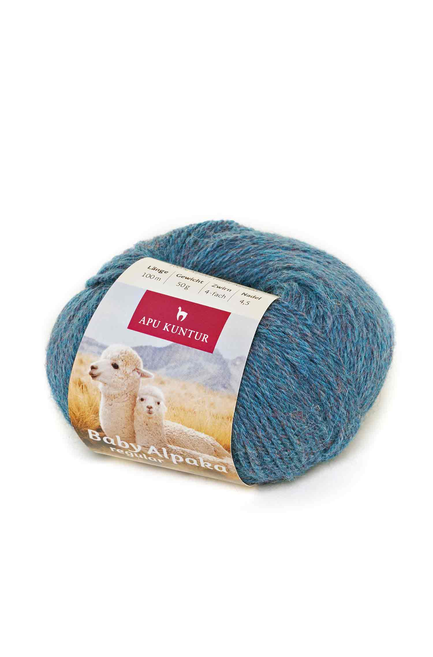 Alpaka Wolle BABY ALPACA | 5×50g-alger melange