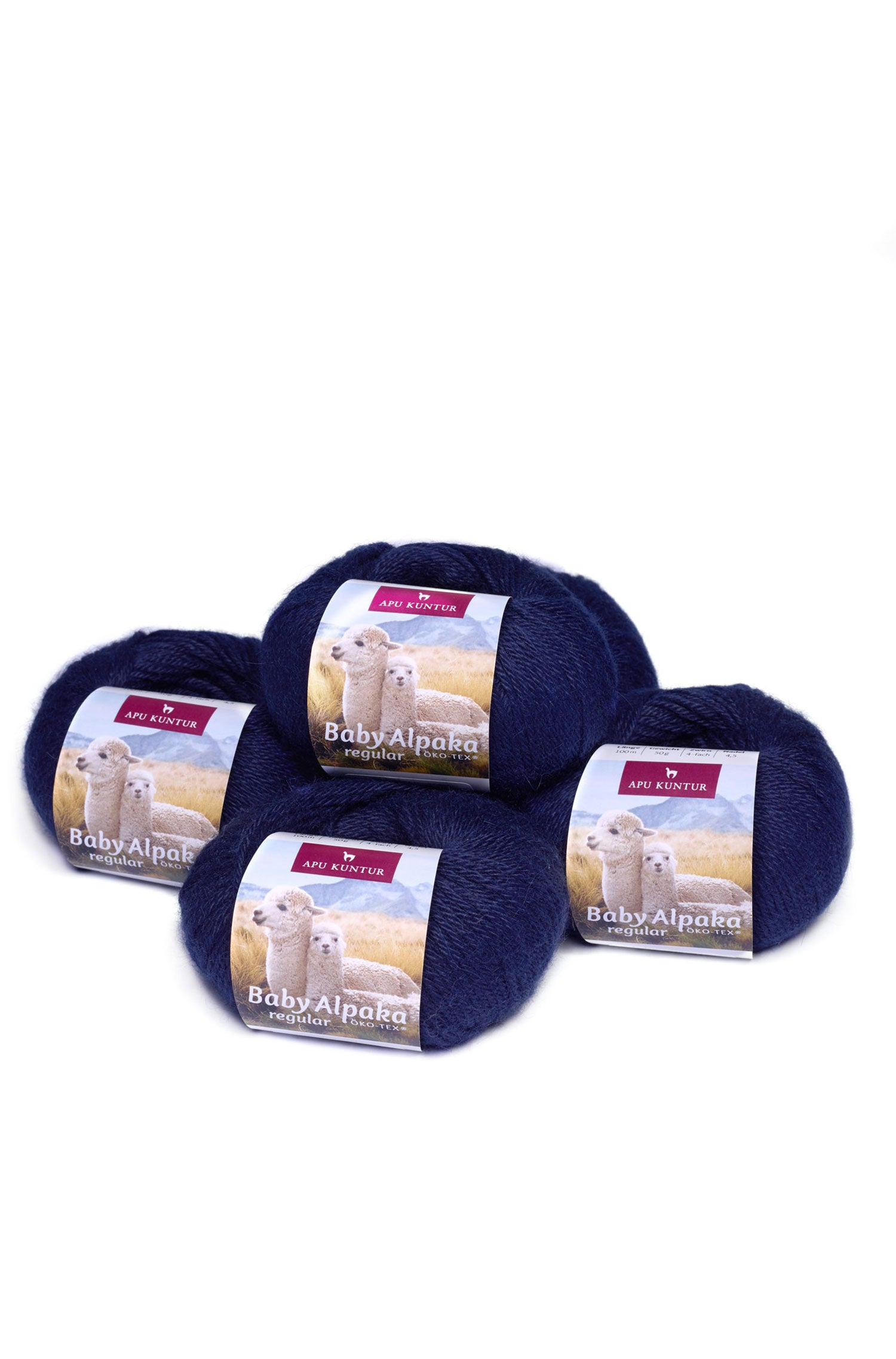 Alpaka Wolle BABY ALPACA | 5×50g-dunkelblau
