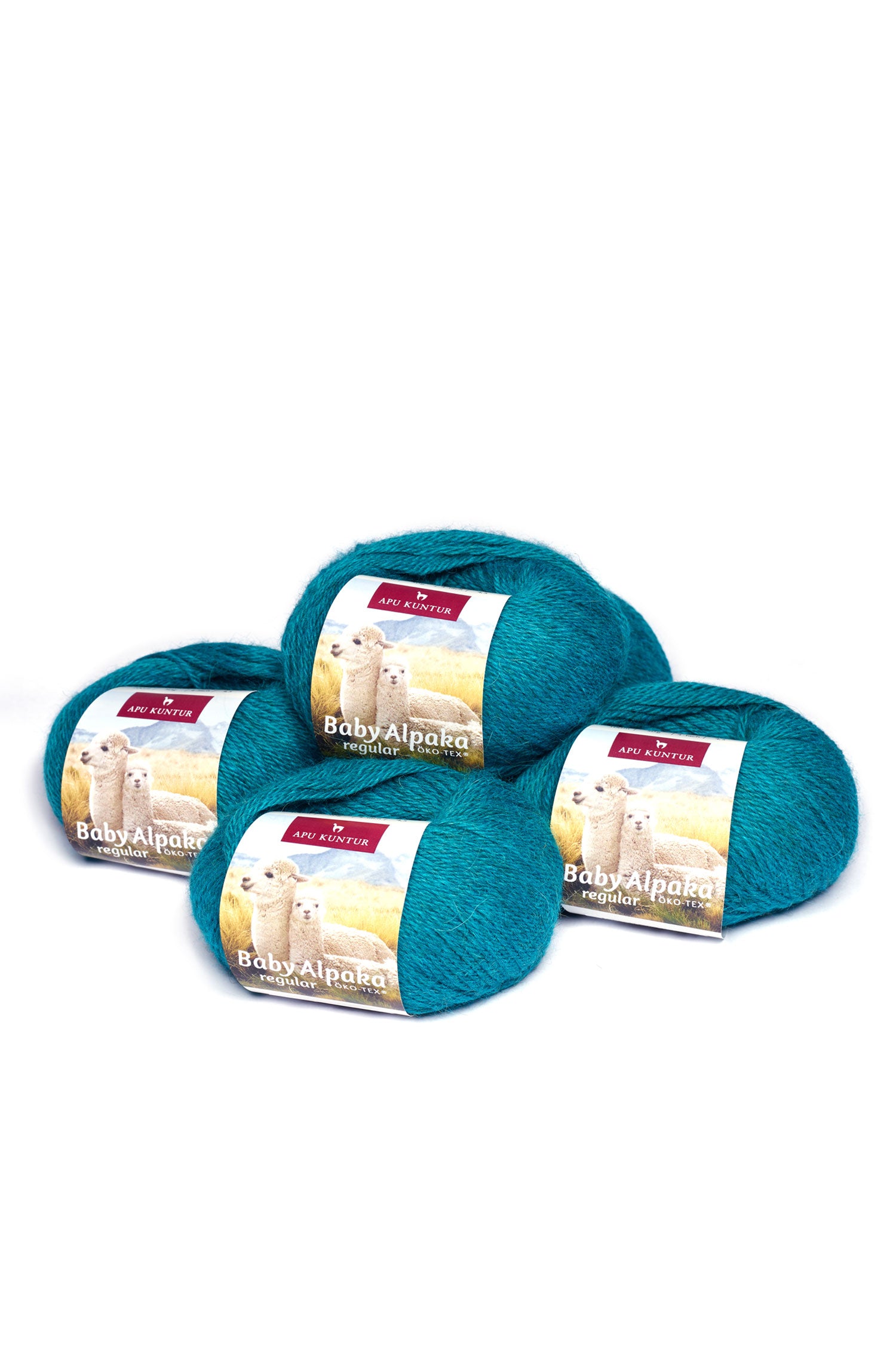 Alpaka Wolle BABY ALPACA | 5×50g-petrol melange