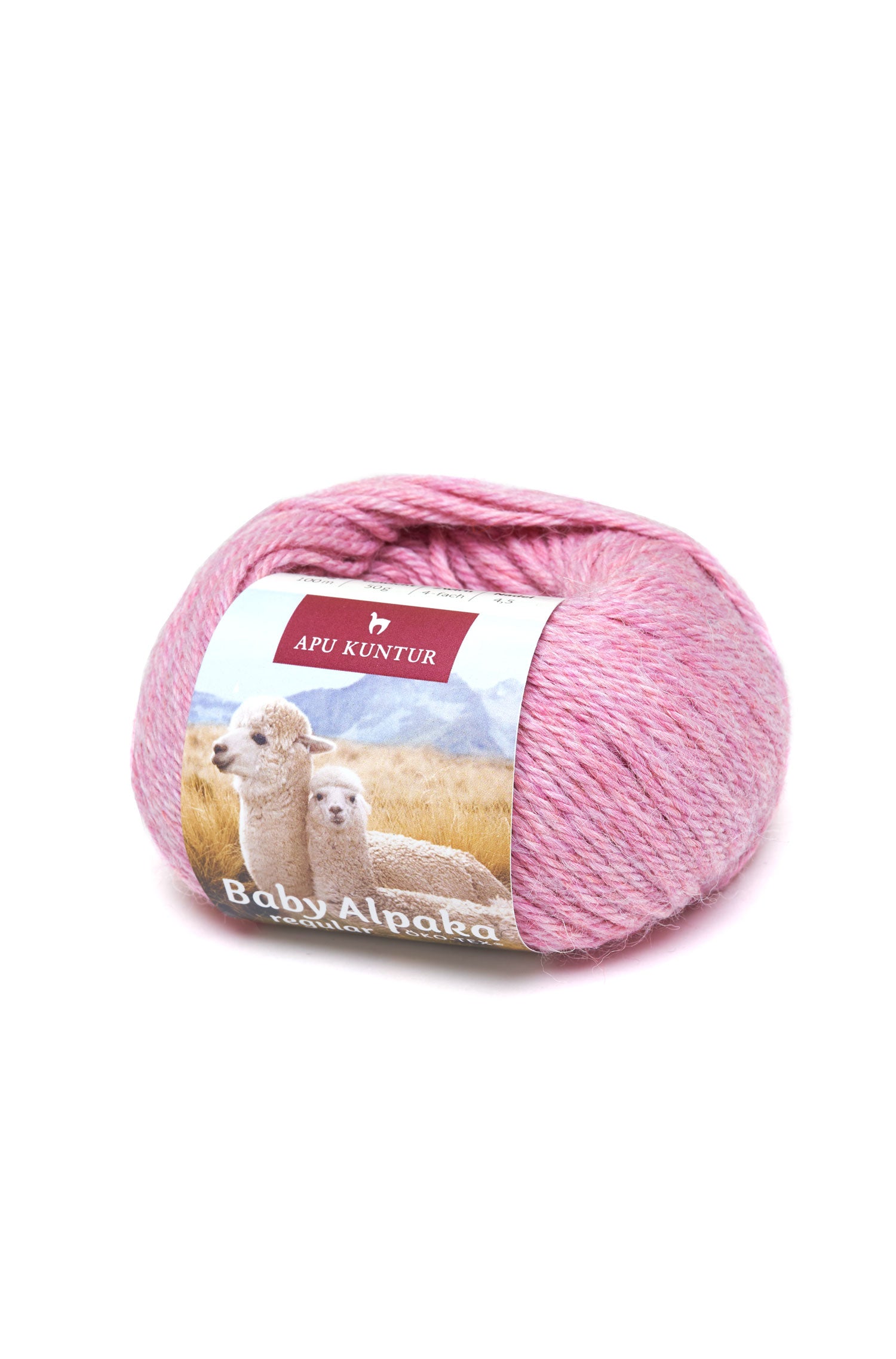 Alpaka Wolle BABY ALPACA | 5×50g-rosa melange