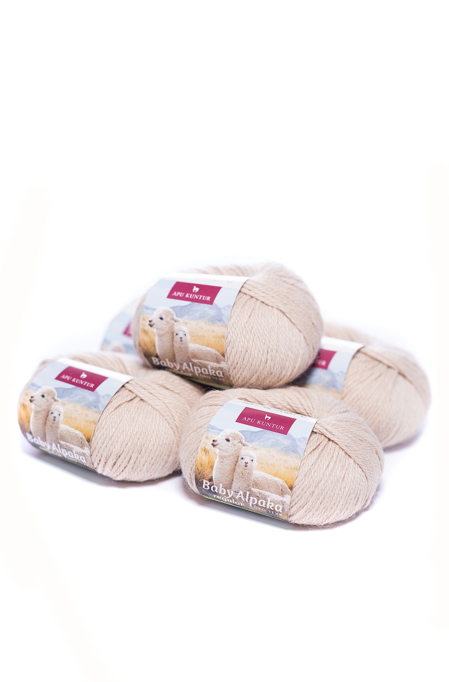 Baby Alpaka Wolle PURE | 5×50g-beige