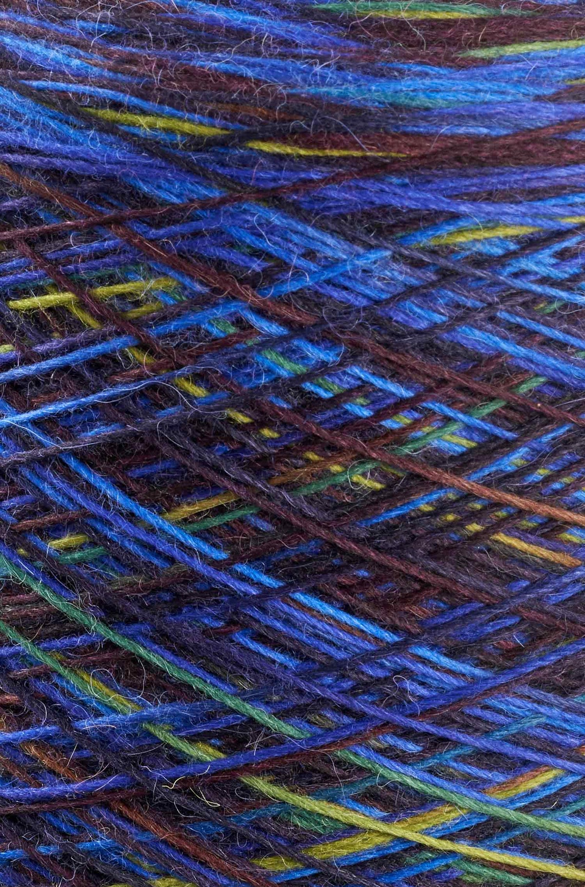 Alpaka Sockengarn MULTICOLOR | 1kg Kone-blau/grün