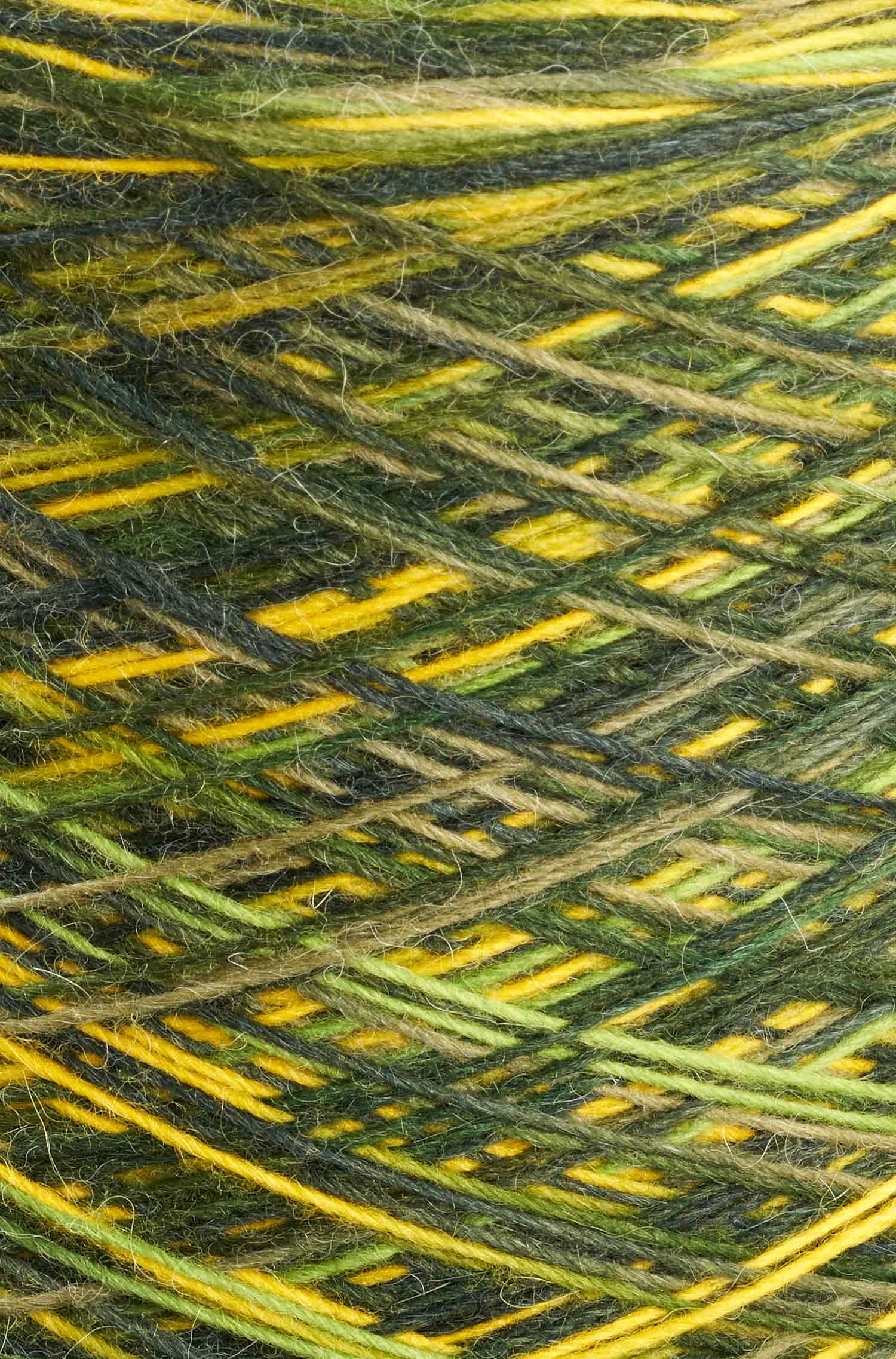 Alpaka Sockengarn MULTICOLOR | 1kg Kone-grün/gelb