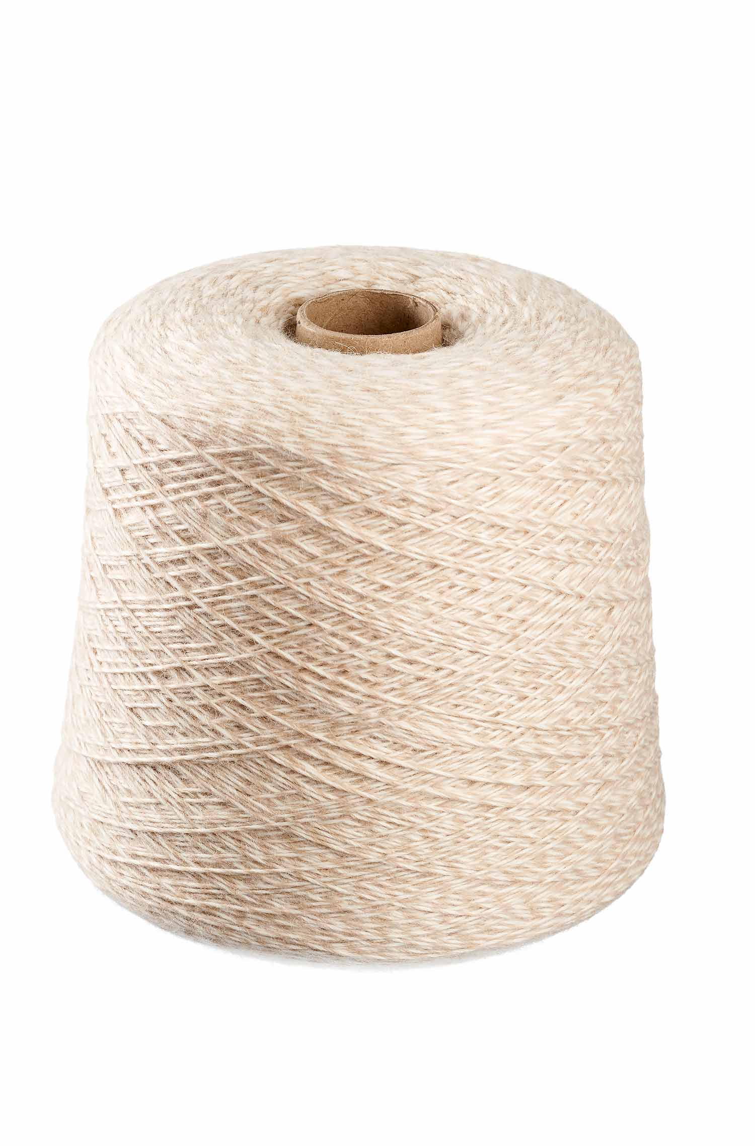 Alpaka Sockengarn MULTICOLOR | 1kg Kone-beige meliert
