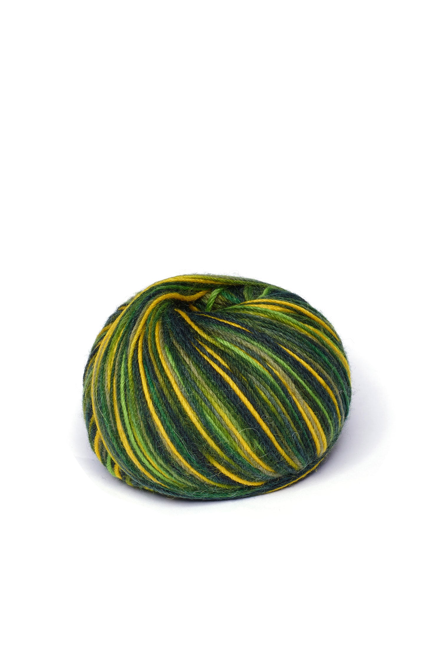 Alpaka Sockengarn MULTICOLOR | 50g-grün/gelb