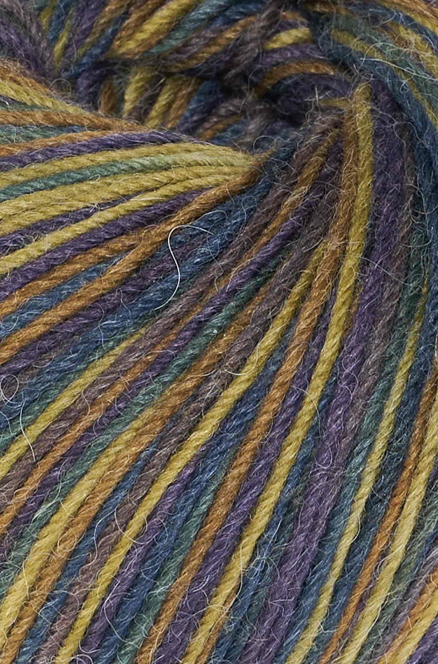 Alpaka Sockengarn MULTICOLOR | 50g-khaki/blau