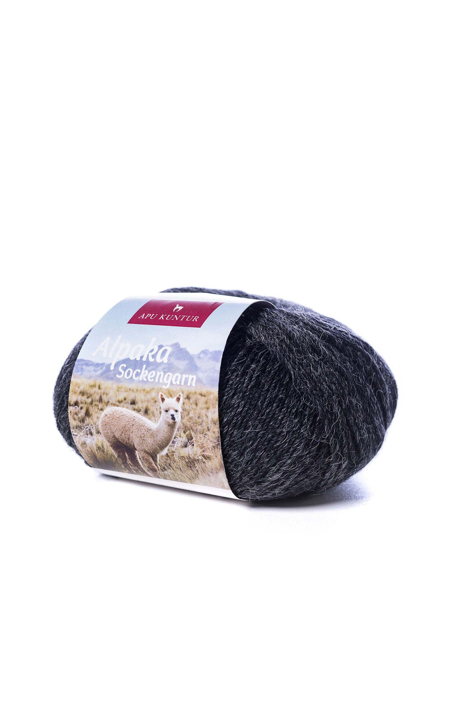 Alpaka Sockengarn MULTICOLOR | 5×50g-anthrazit