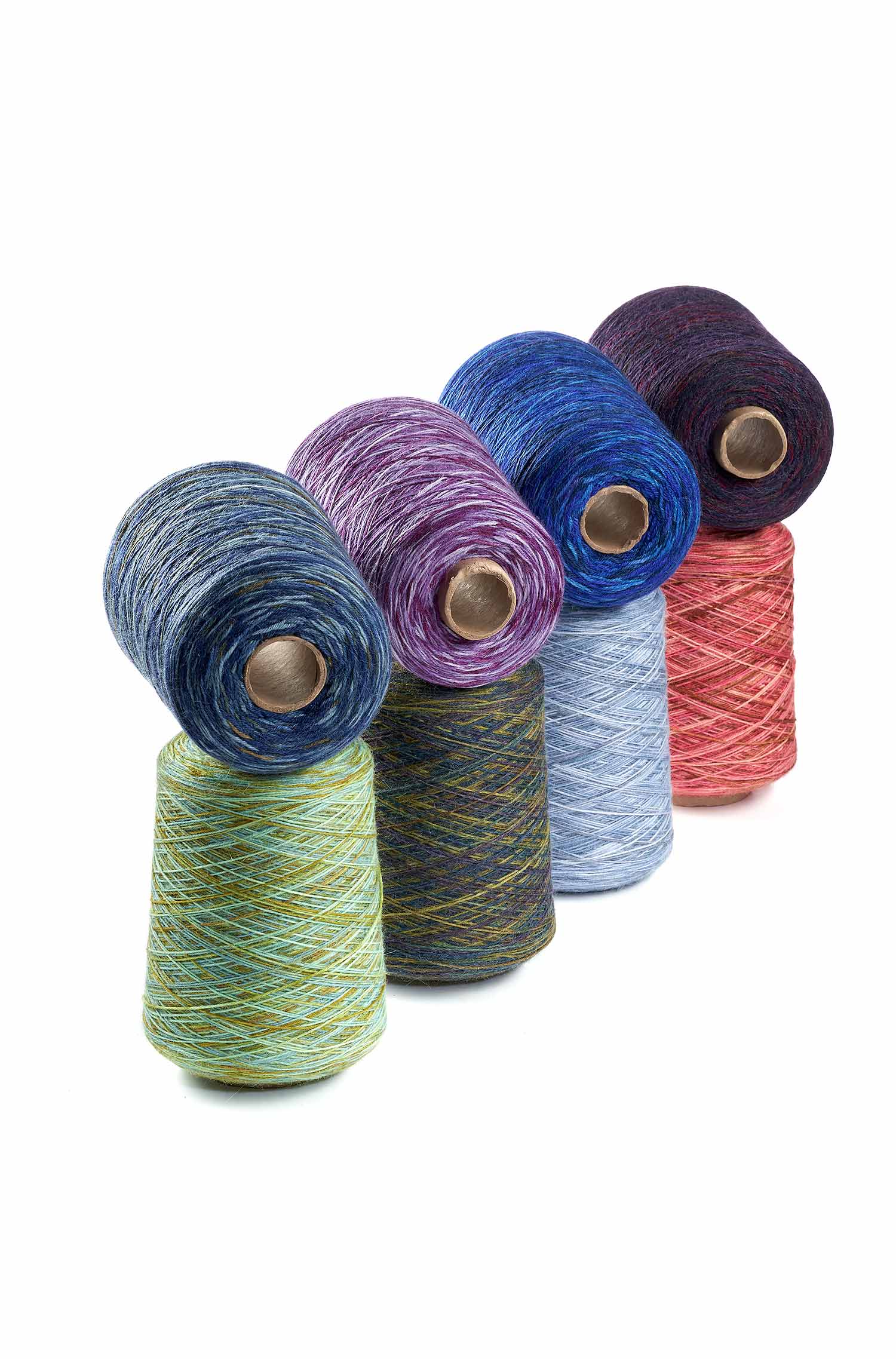Alpaka Sockengarn HARMONY | 525g Kone-ocker/blau