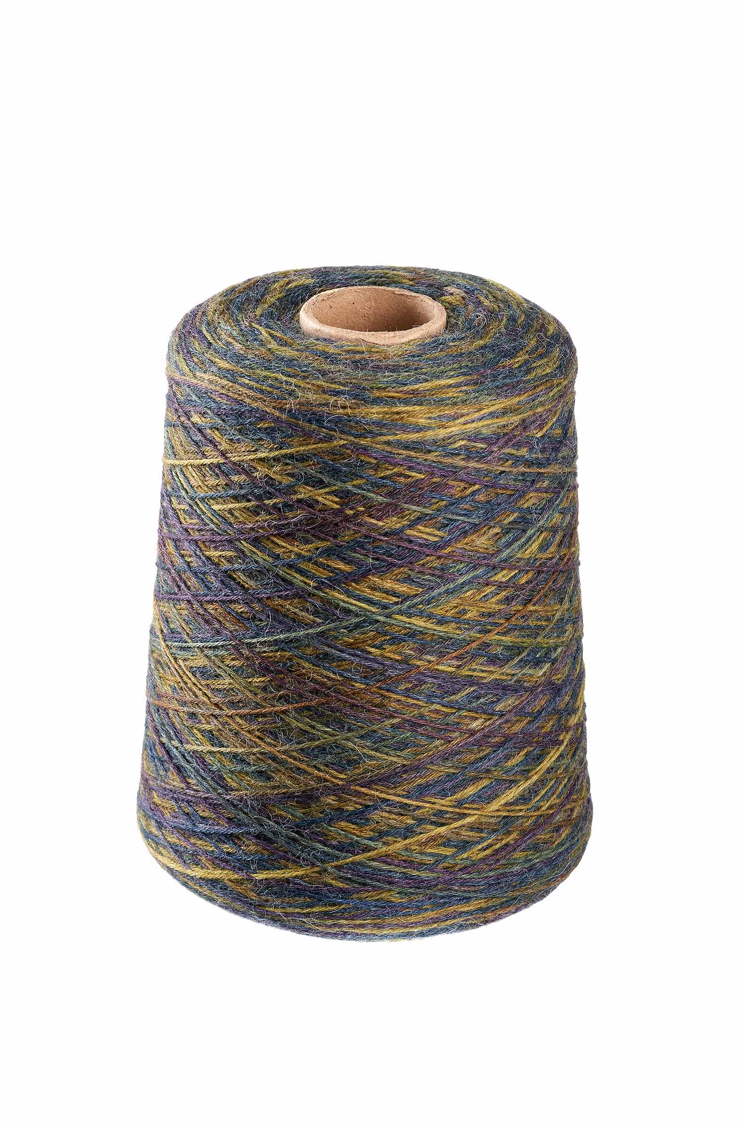 Alpaka Sockengarn HARMONY | 525g Kone-olivgrün/blau