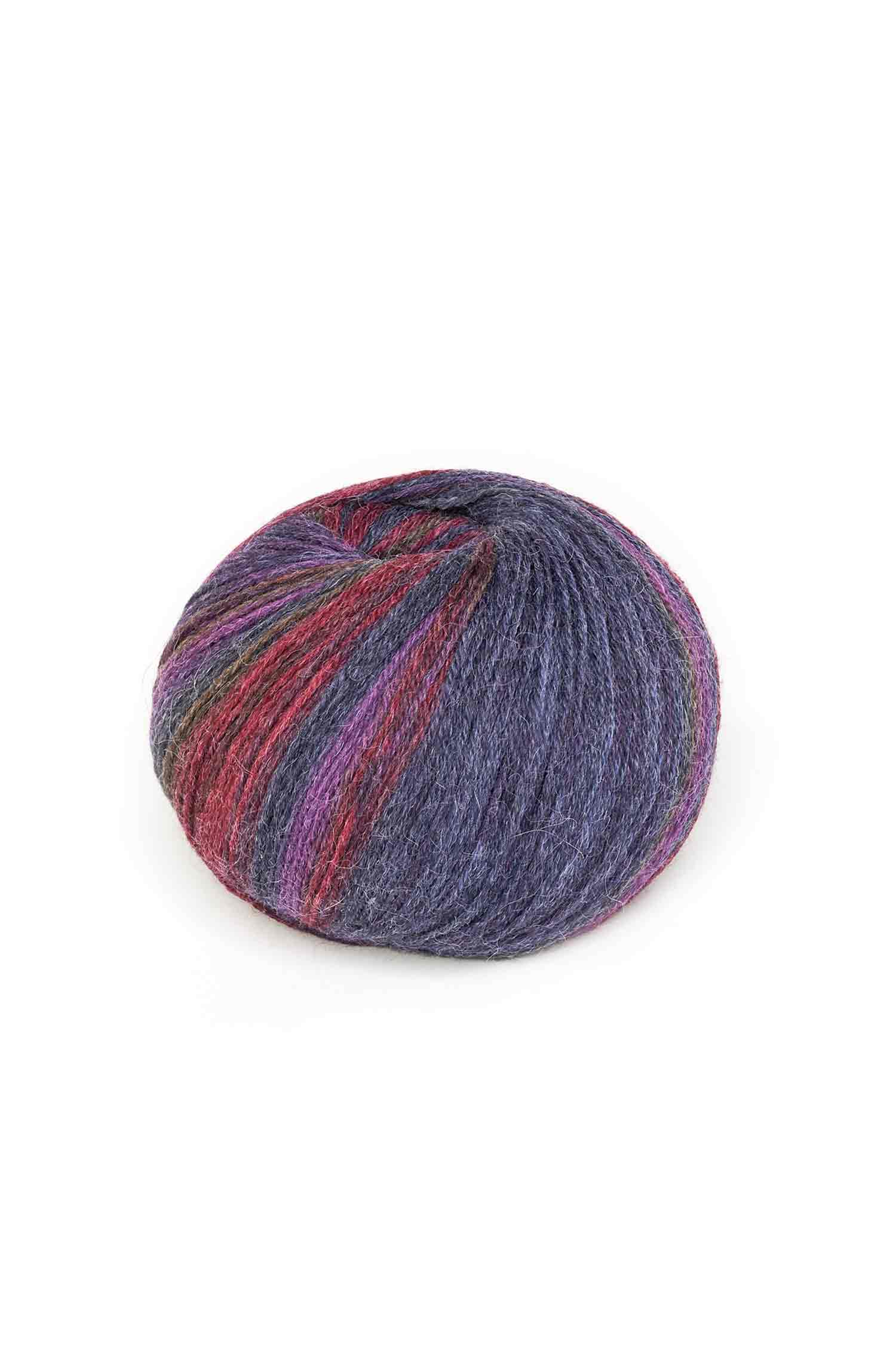 Alpaka Sockengarn HARMONY | 50g-pflaume/blau