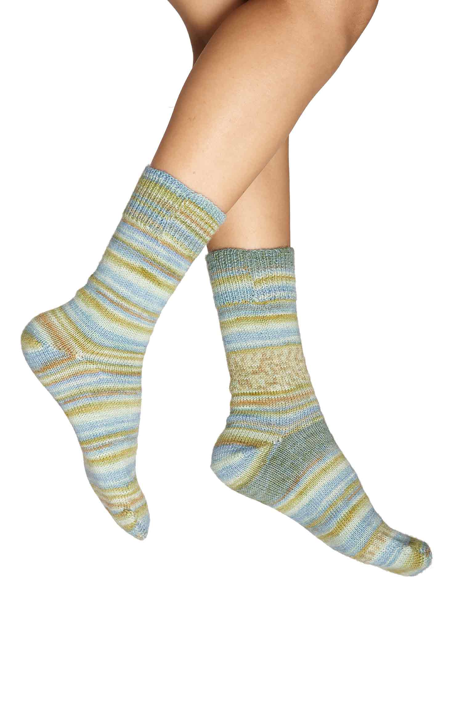 Alpaka Sockengarn HARMONY | 5×50g-grün/mint