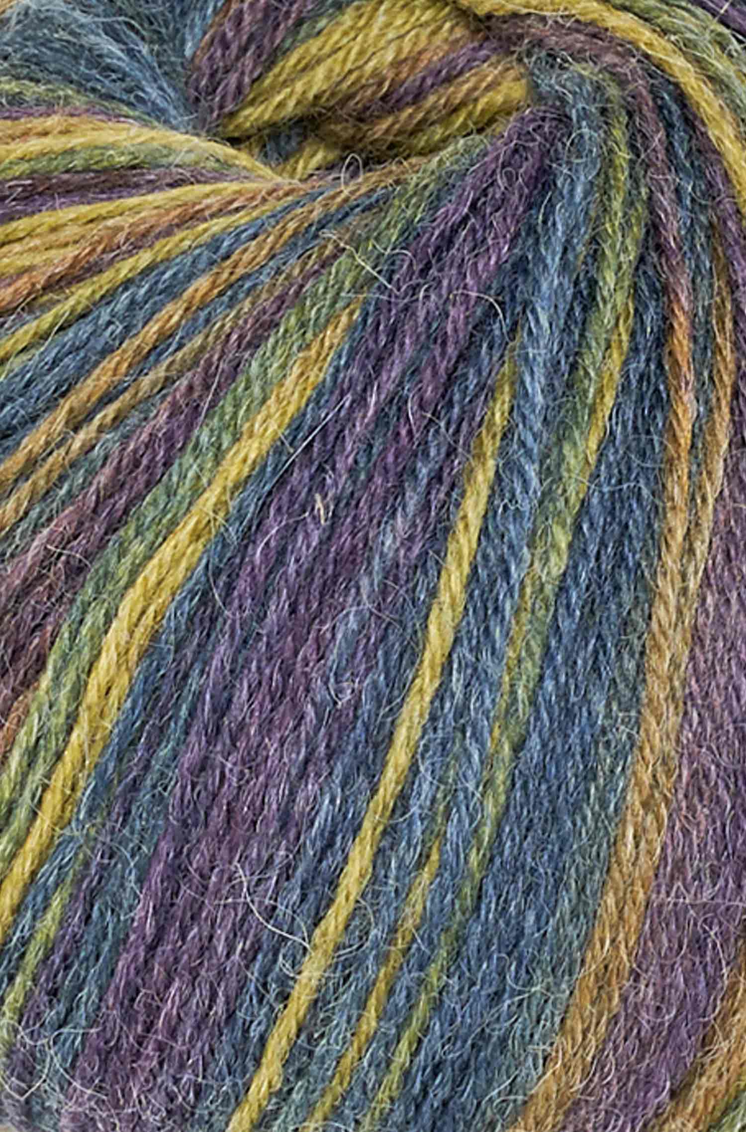 Alpaka Sockengarn HARMONY | 5×50g-olivgrün/blau