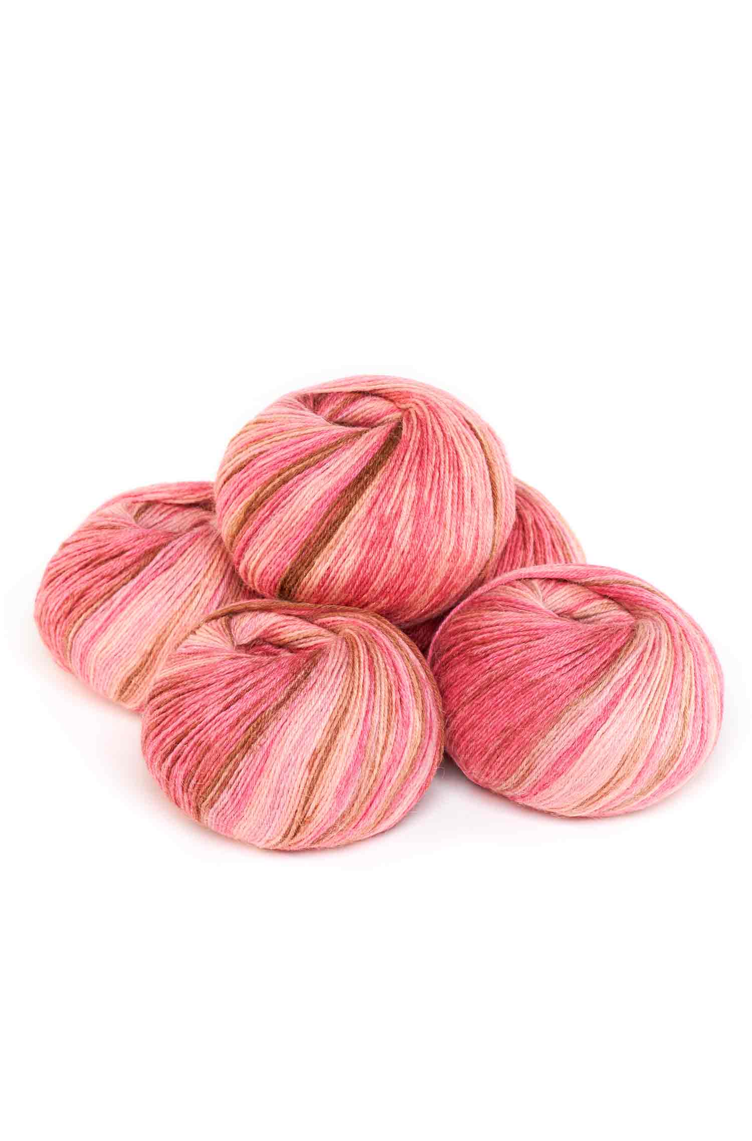 Alpaka Sockengarn HARMONY | 5×50g-rosa/koralle