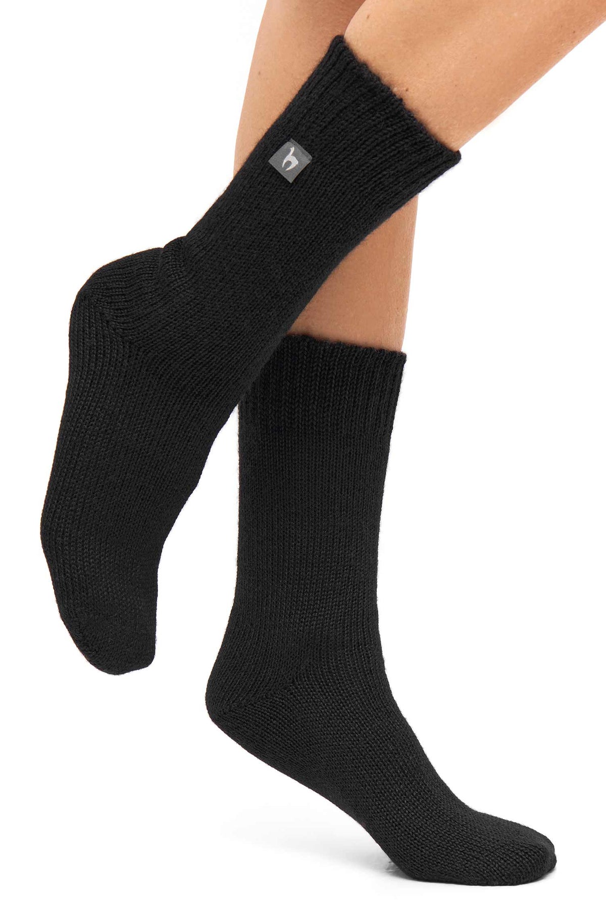 Alpaka Socken WENDE | wendbar-schwarz/grau