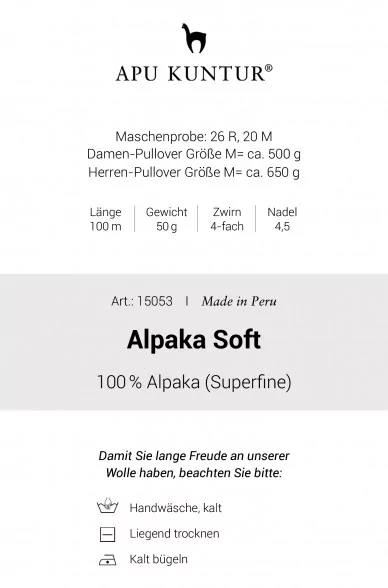 Alpaka Wolle SOFT | 50g | 5er Pack | 100% Alpaka Superfine
