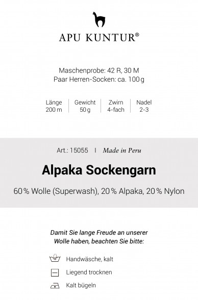 Alpaka Wolle SOCKENGARN | 50g | Alpaka-Woll-Mix