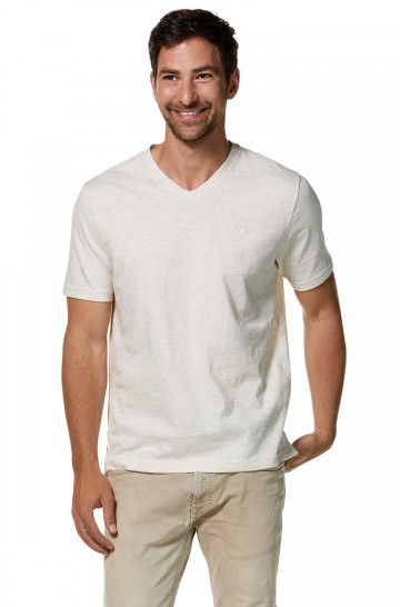 T-Shirt V-NECK aus 90% Bio-Baumwolle & 10% Royal Alpaka_33391 2
