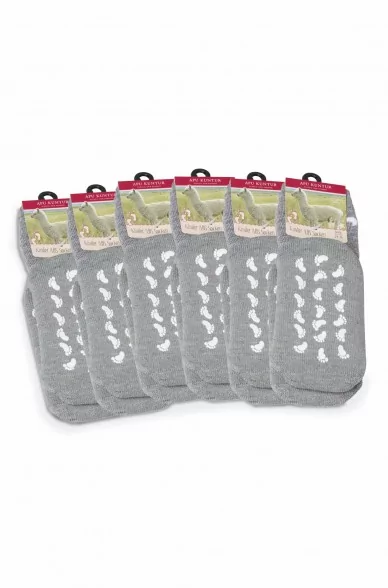 Alpaka Socken Kinder ABS 6er Pack (Gr. 30-35) aus Alpaka-Wolle-Mix