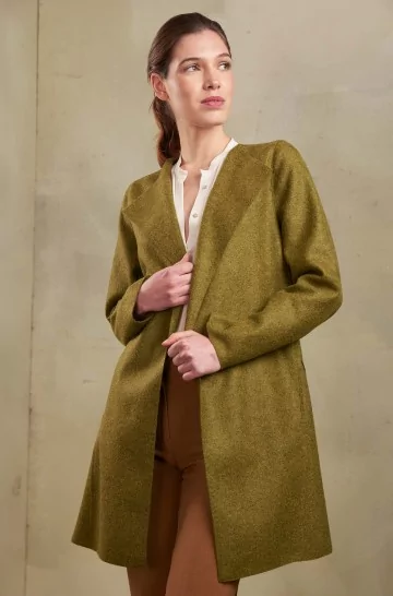 Mantel RENOVATA aus Baby Alpaka und Wolle für Damen