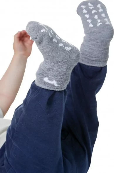 Alpaka Socken Kinder ABS (Gr. 30-35) aus 50% Baby Alpaka