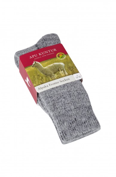 Alpaka Socken FROTTEE SOCKE aus Alpaka-Wolle-Mix