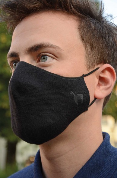 Hochwertige Komfort Pima-Baumwoll-Gesichtsmaske 60 °C waschbar, ökologisch und angenehm zum tragen Grösse M + L wiederverwendbar