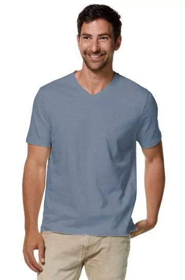 T-Shirt V-NECK aus 90% Bio-Baumwolle & 10% Royal Alpaka